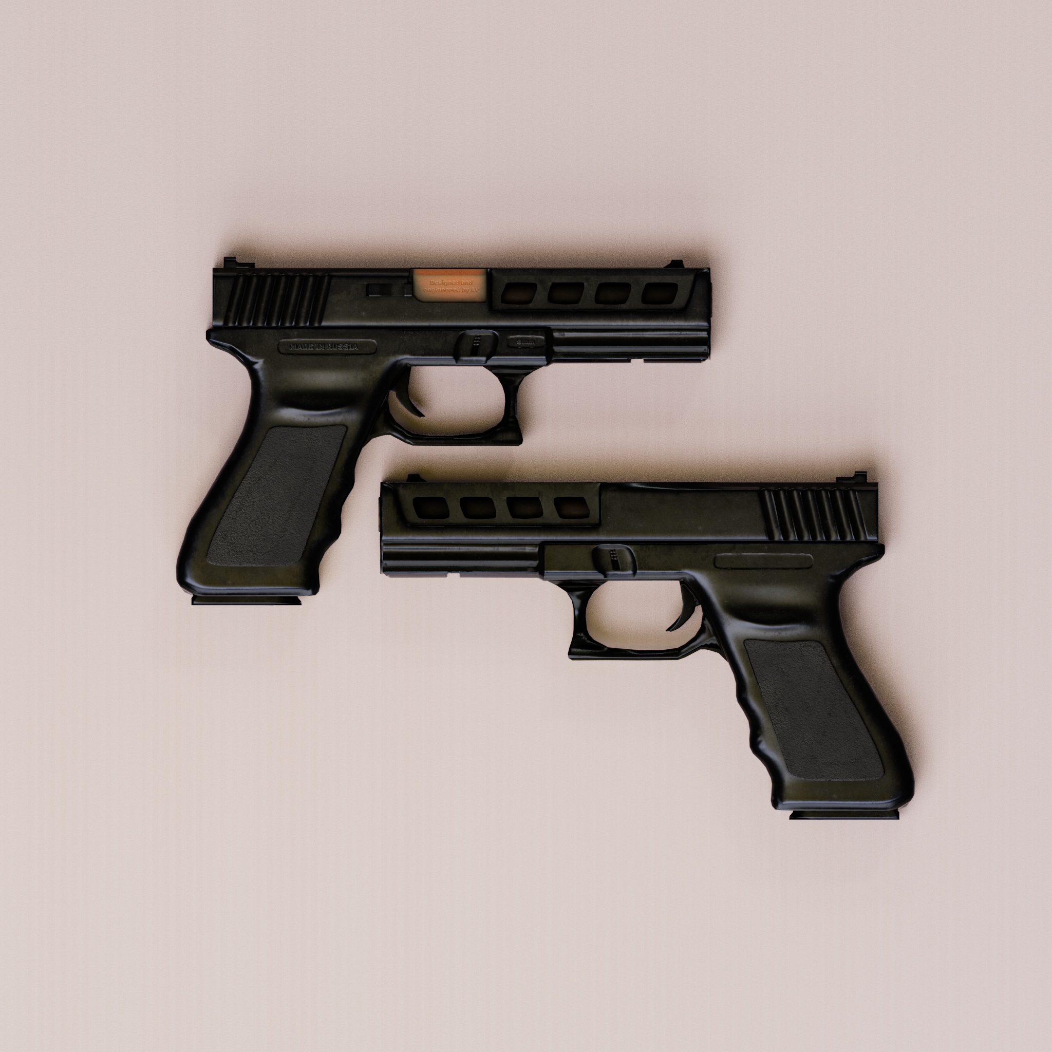 GLOCK 17 MODEL — Изображение №3 — 3D, Анимация на Dprofile