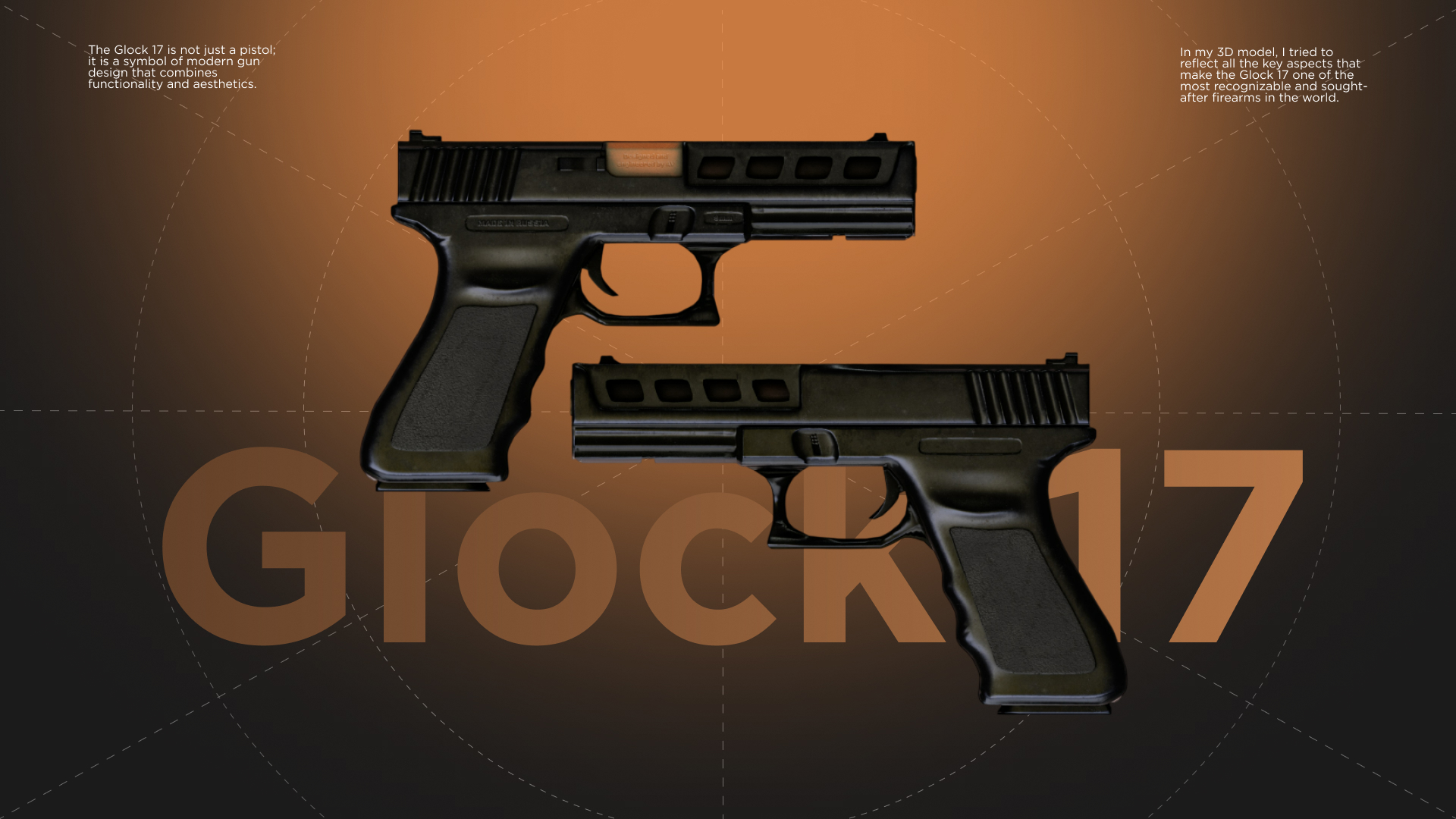 GLOCK 17 MODEL — Изображение №1 — 3D, Анимация на Dprofile