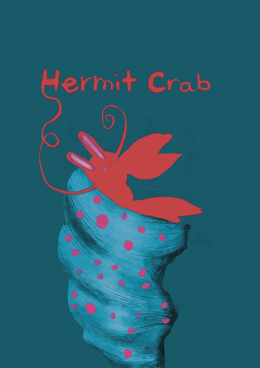 рак-отшельник и ракушка — Изображение №1 — Иллюстрация на Dprofile