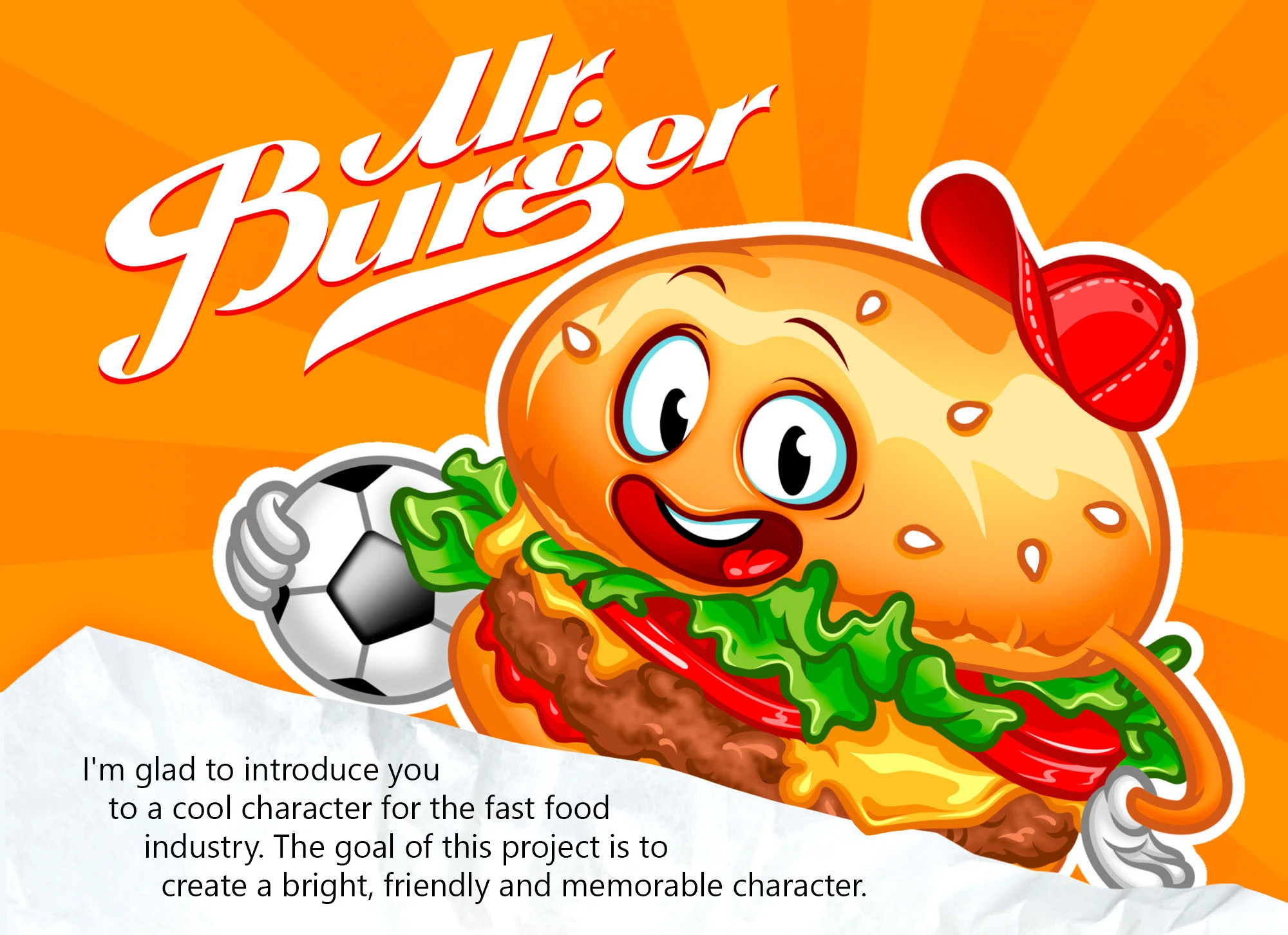 Character Design: Mr.Burger-Fast Food Industry Mascot — Изображение №1 — Брендинг, Иллюстрация на Dprofile