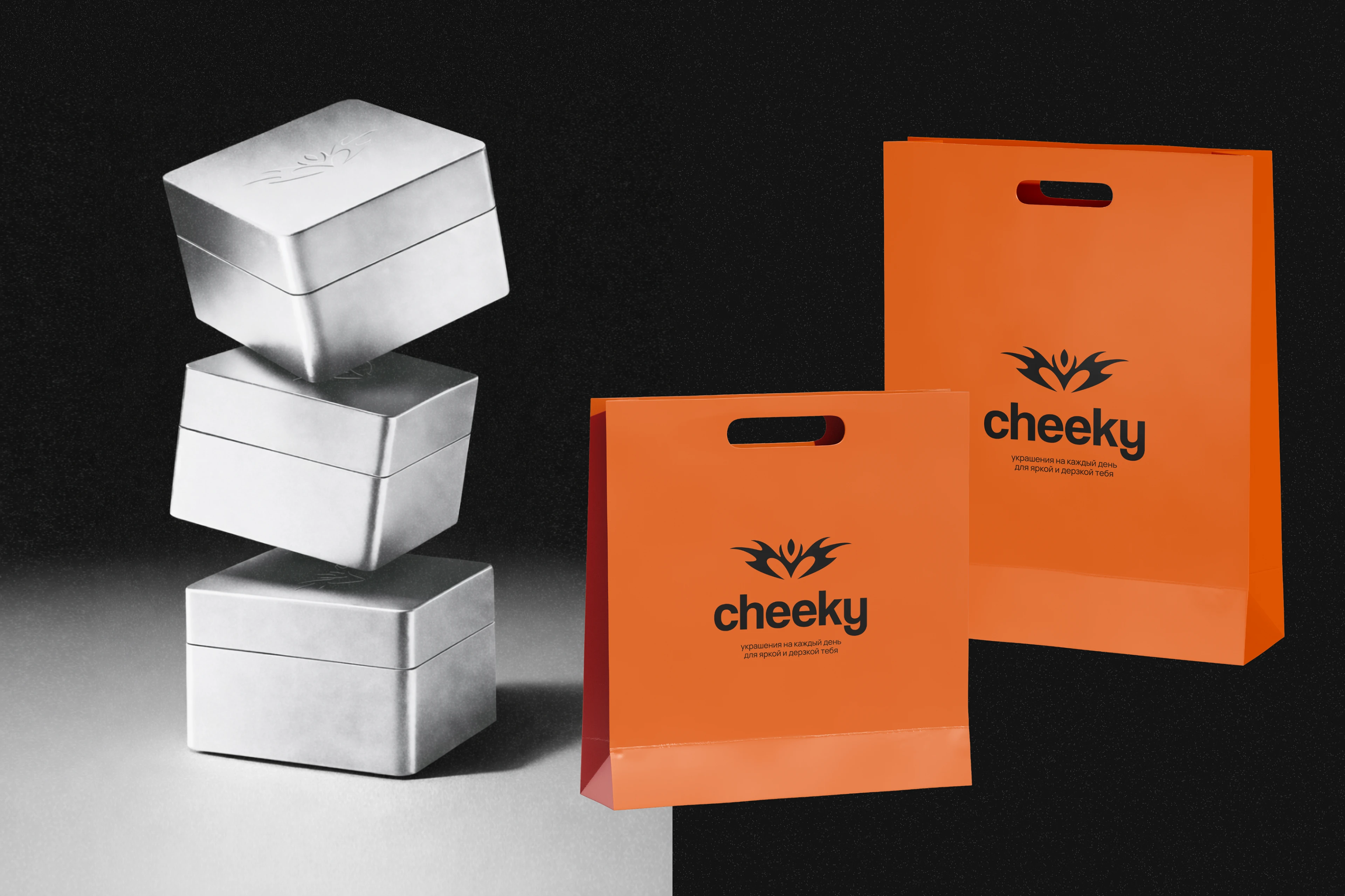 cheeky / Фирменный стиль / Бренд украшений — Изображение №2 — Брендинг, Графика на Dprofile