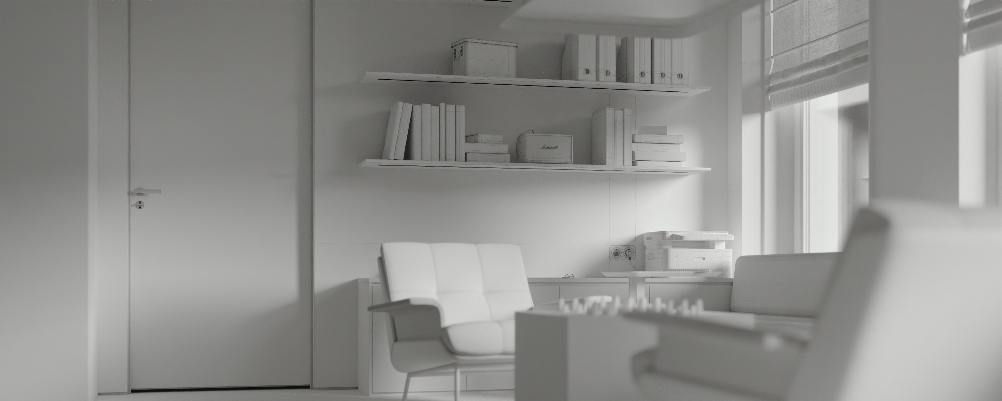 visualization of office space #MICHURINA — Изображение №3 — 3D на Dprofile