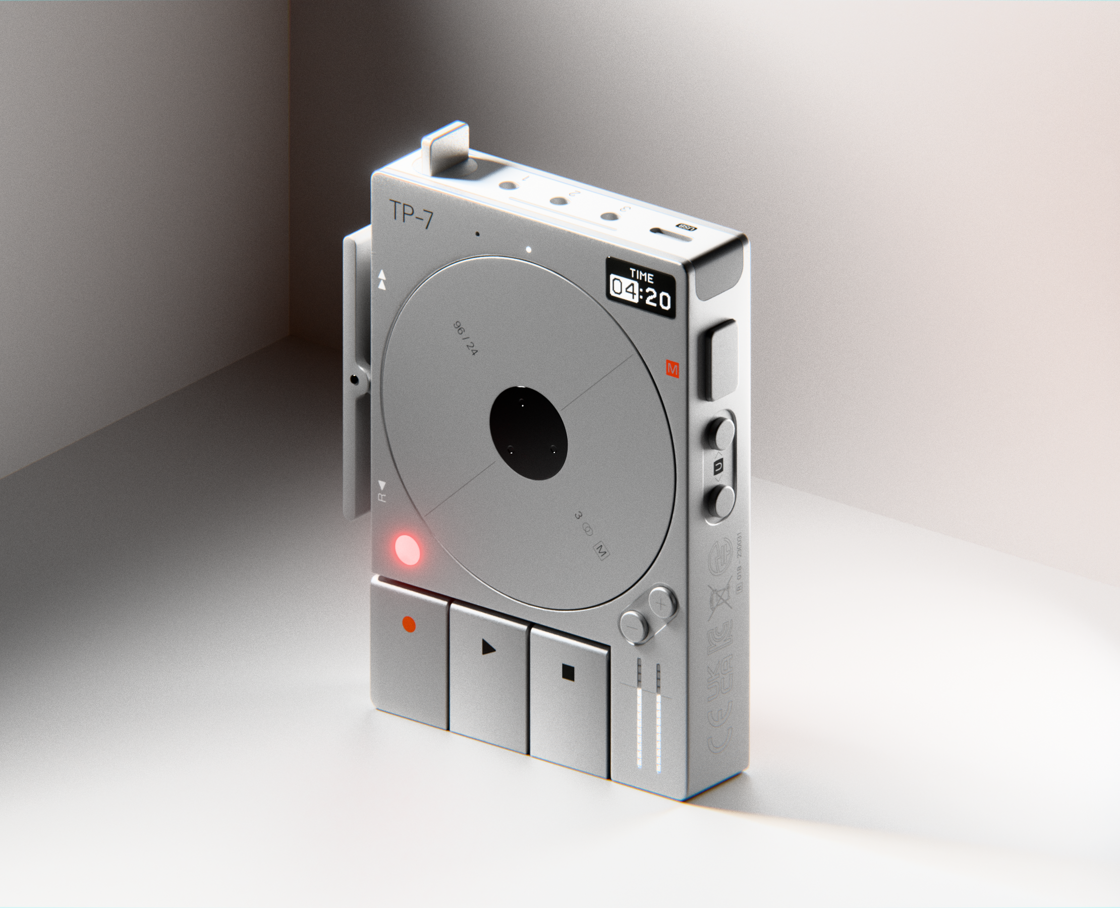 3D визуализация / Teenage Engineering TP-7 на Dprofile