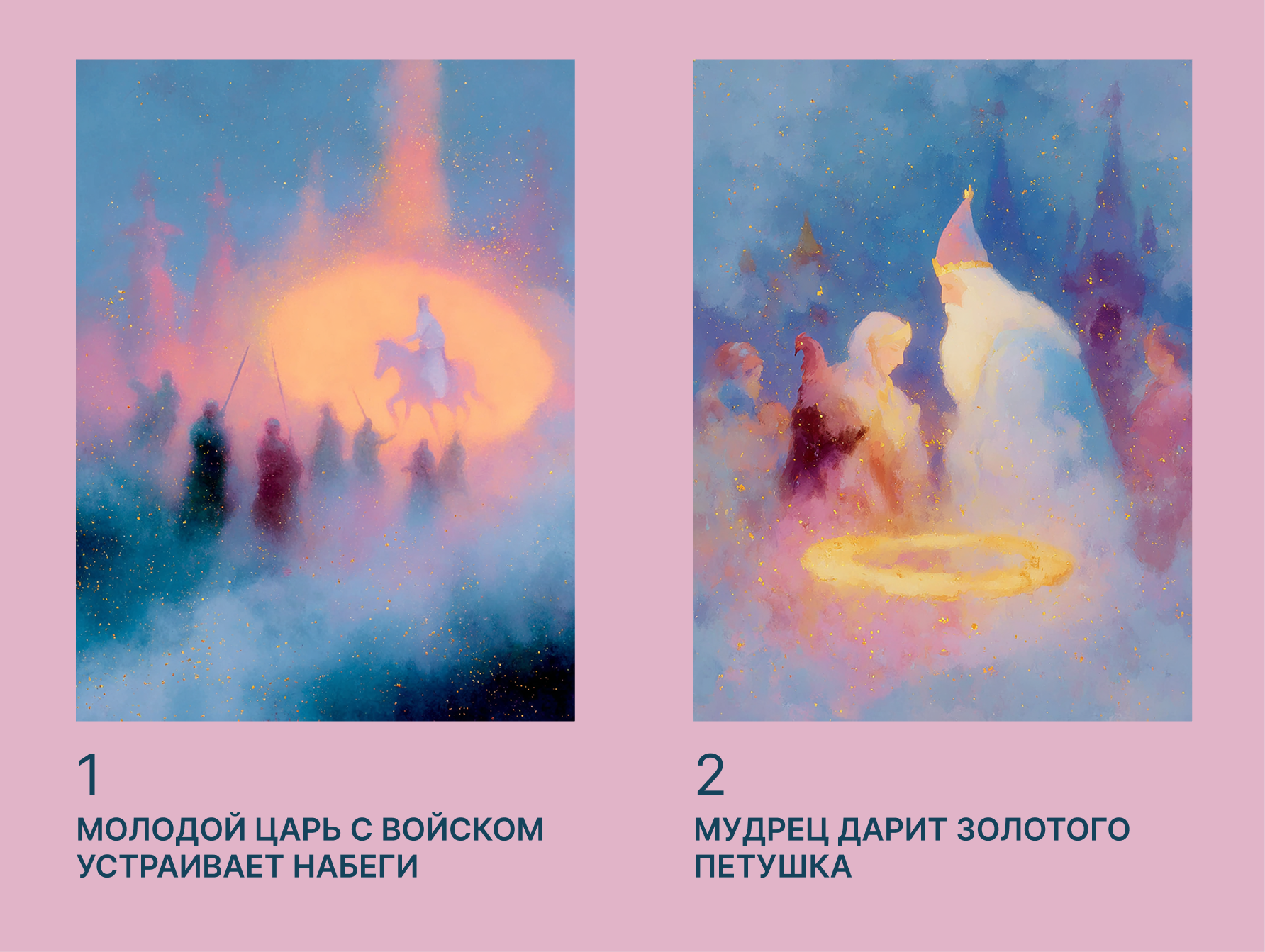 СЕРИЯ ОТКРЫТОК к сказке А.С. Пушкина — Изображение №3 — Брендинг, Иллюстрация на Dprofile