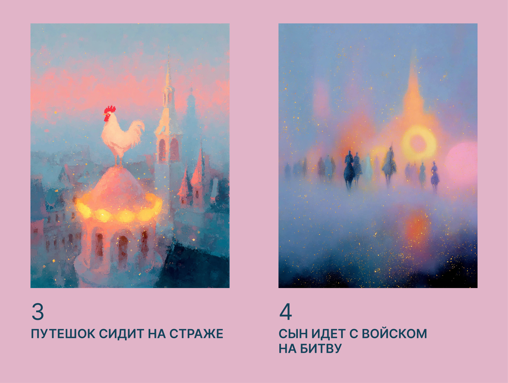 СЕРИЯ ОТКРЫТОК к сказке А.С. Пушкина — Изображение №4 — Брендинг, Иллюстрация на Dprofile