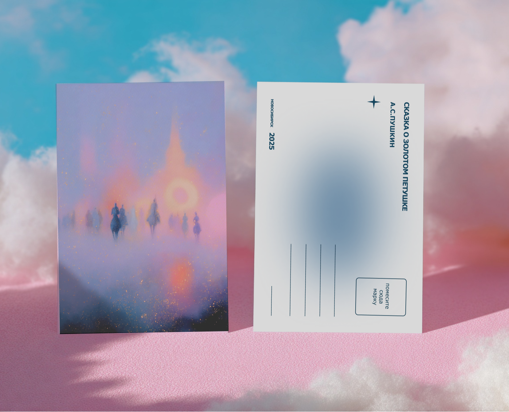 СЕРИЯ ОТКРЫТОК к сказке А.С. Пушкина — Брендинг, Иллюстрация на Dprofile