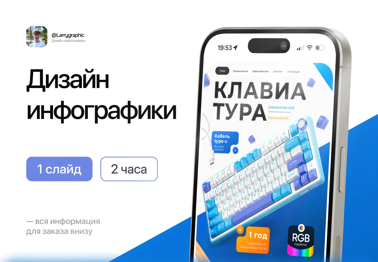 Дизайн инфографики для клавиатуры — Изображение №1 — Графика, Маркетинг на Dprofile