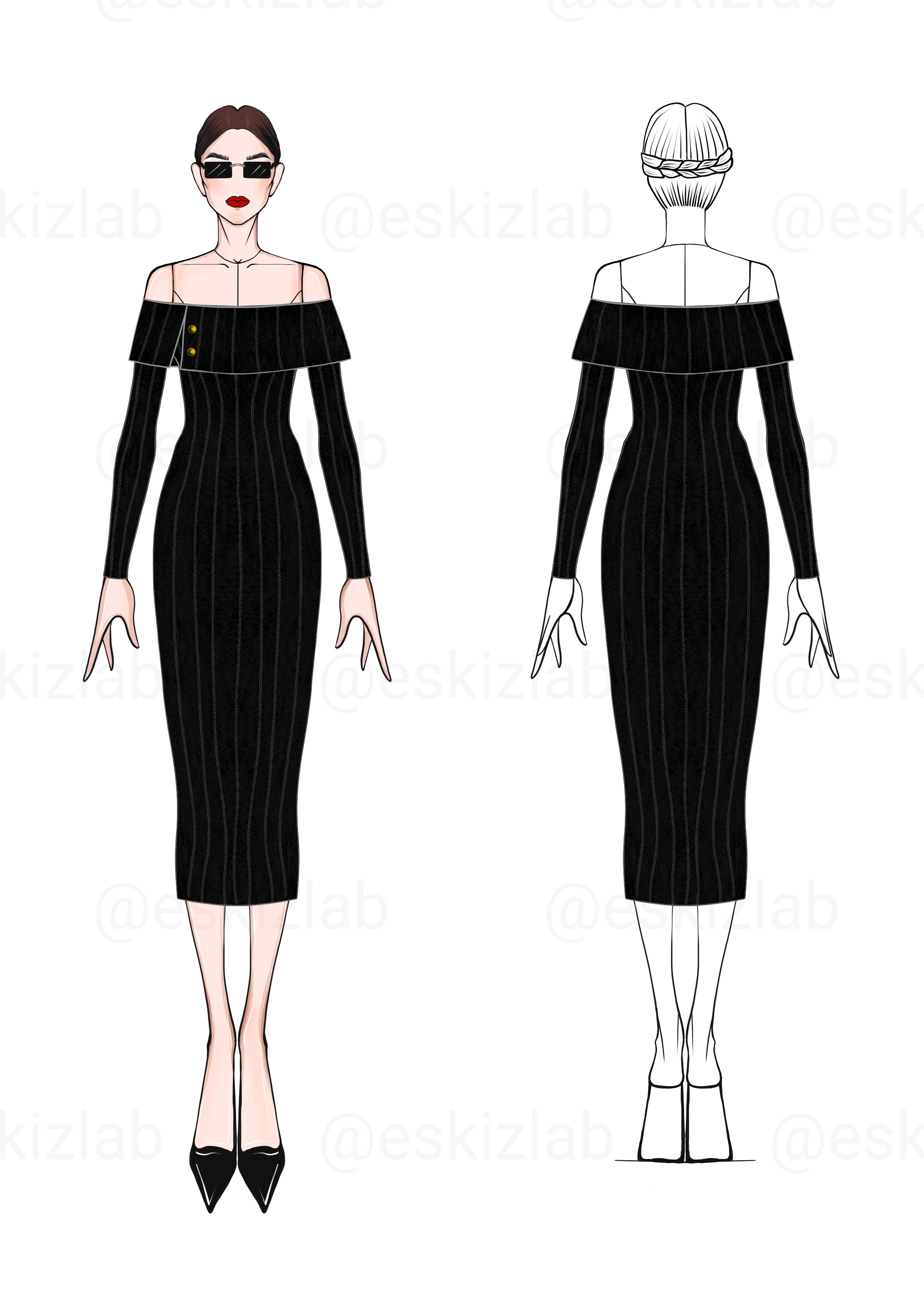 Black Dress Capsule — Изображение №4 — Иллюстрация на Dprofile