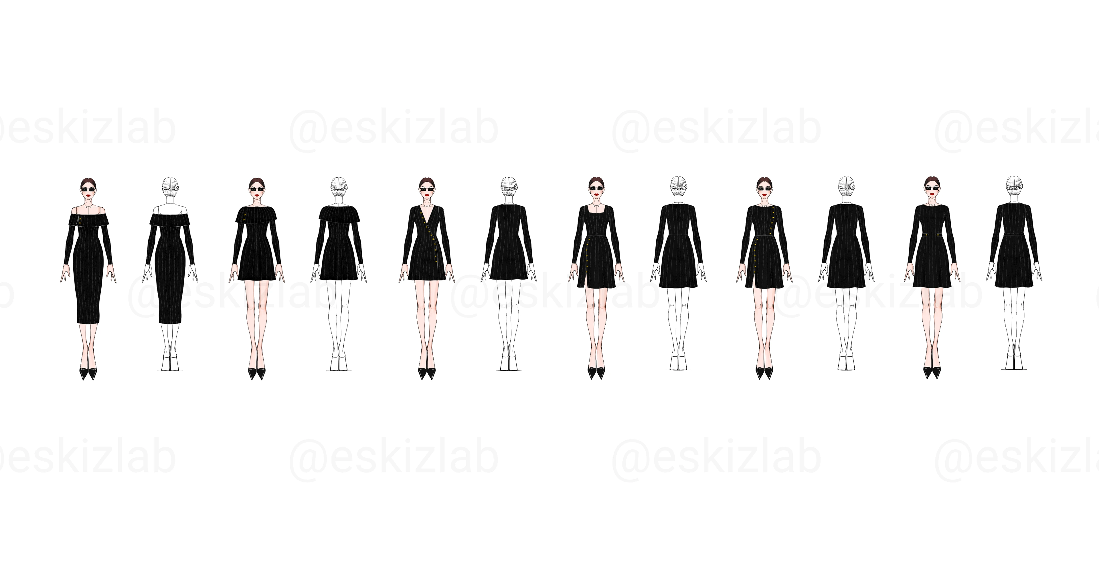 Black Dress Capsule — Изображение №1 — Иллюстрация на Dprofile