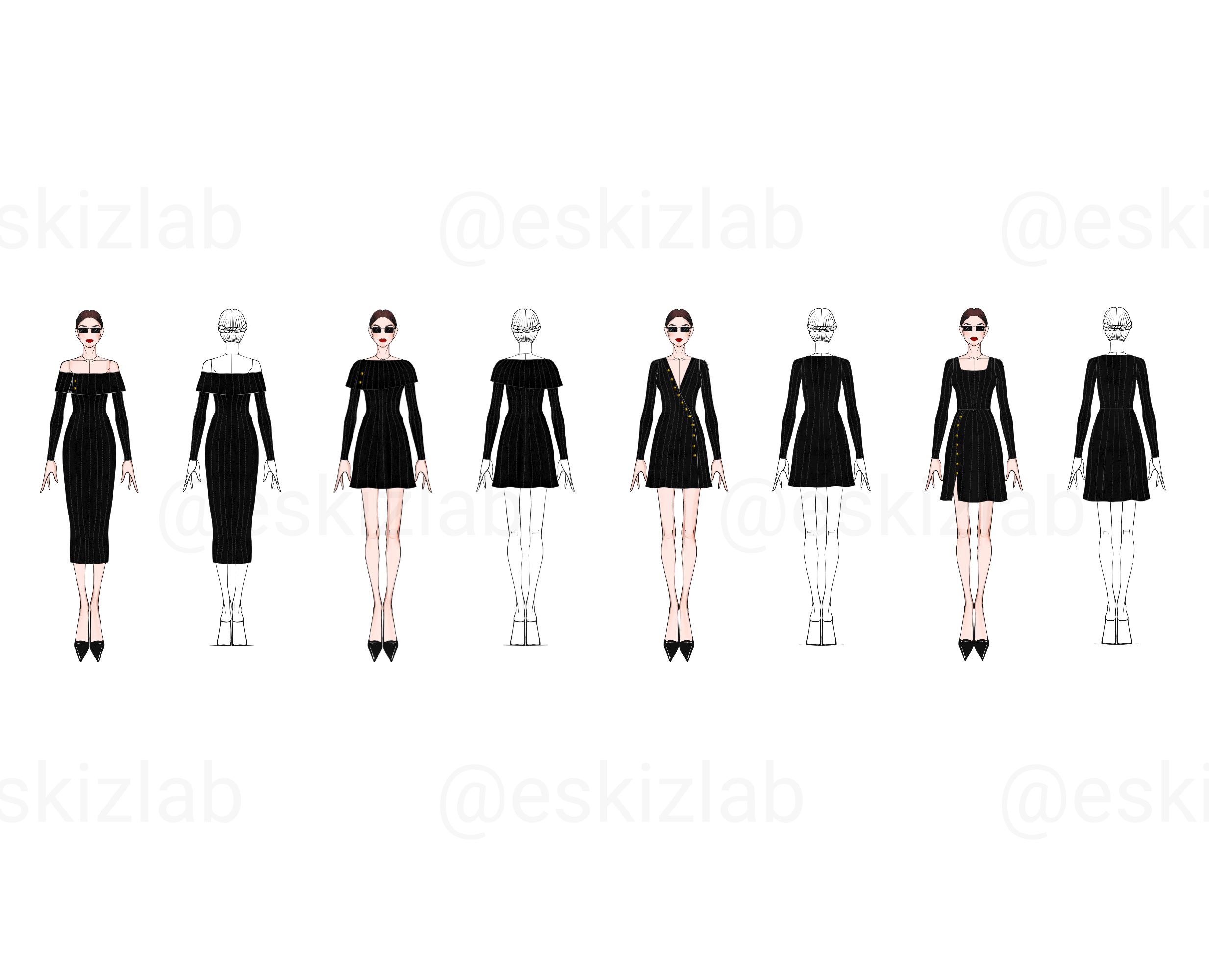 Black Dress Capsule — Иллюстрация на Dprofile