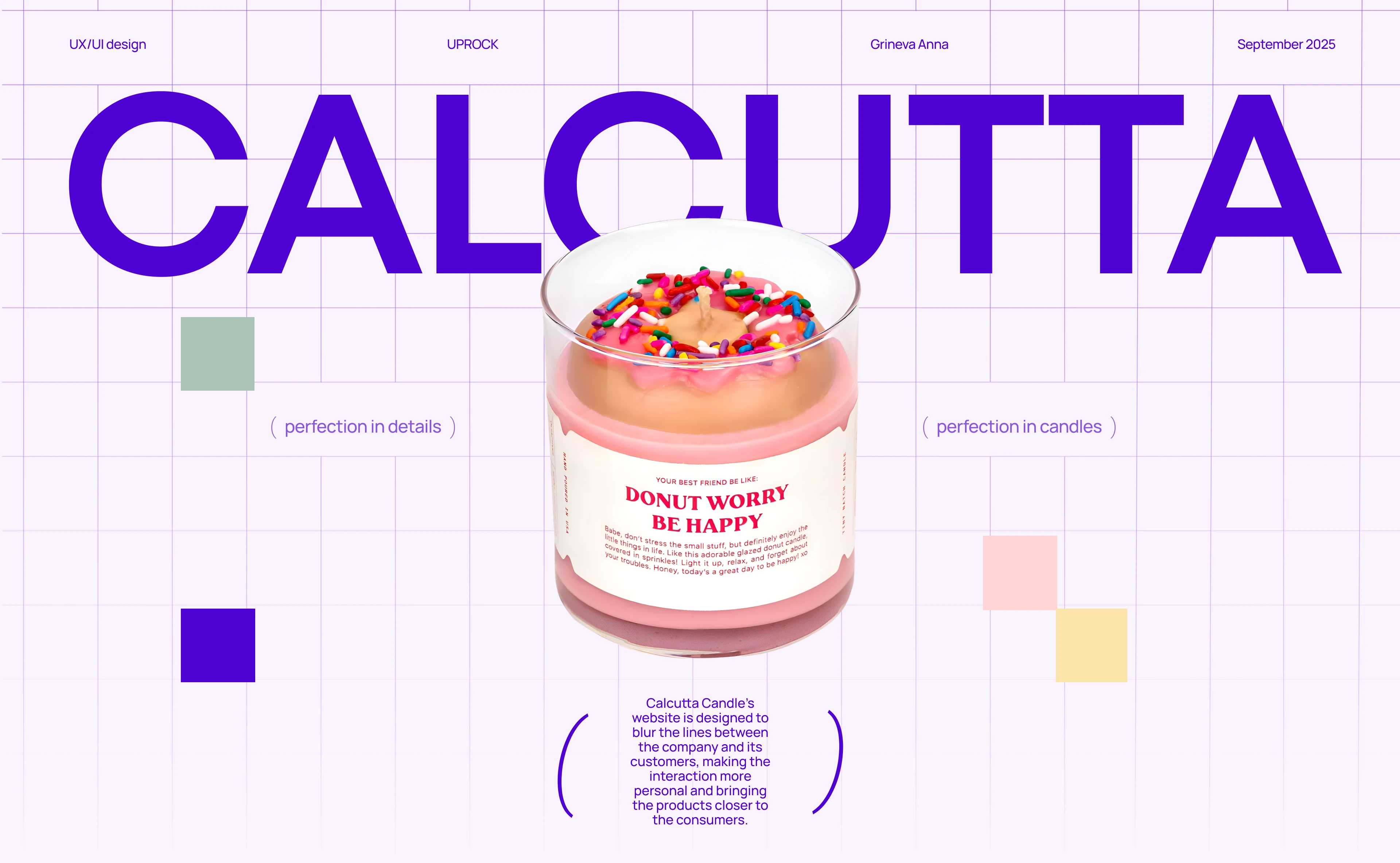 СALCUTTA | Candle workshop website — Изображение №1 — Интерфейсы на Dprofile