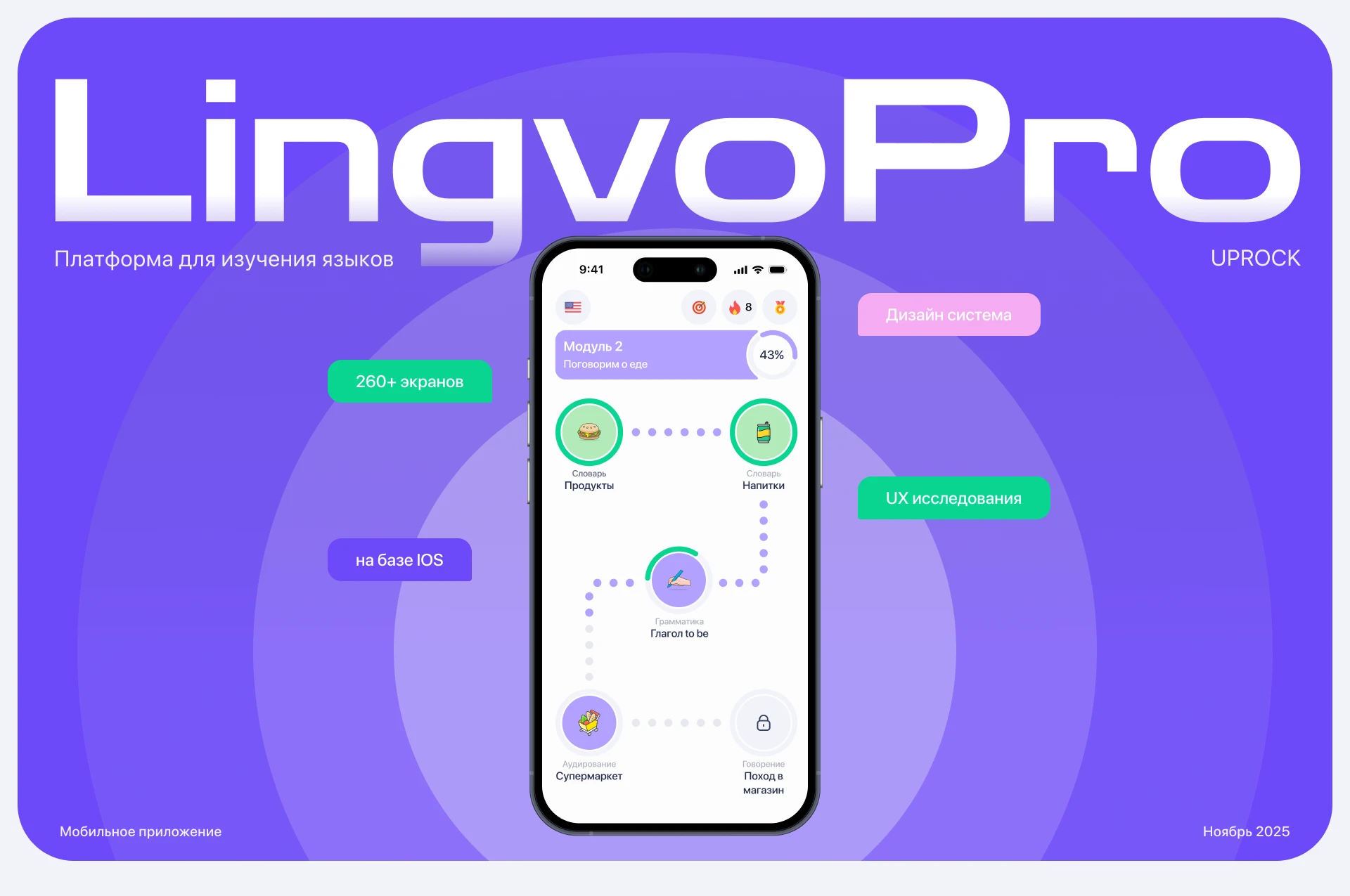 LingvoPro | Language Learning App — Изображение №1 — Интерфейсы на Dprofile