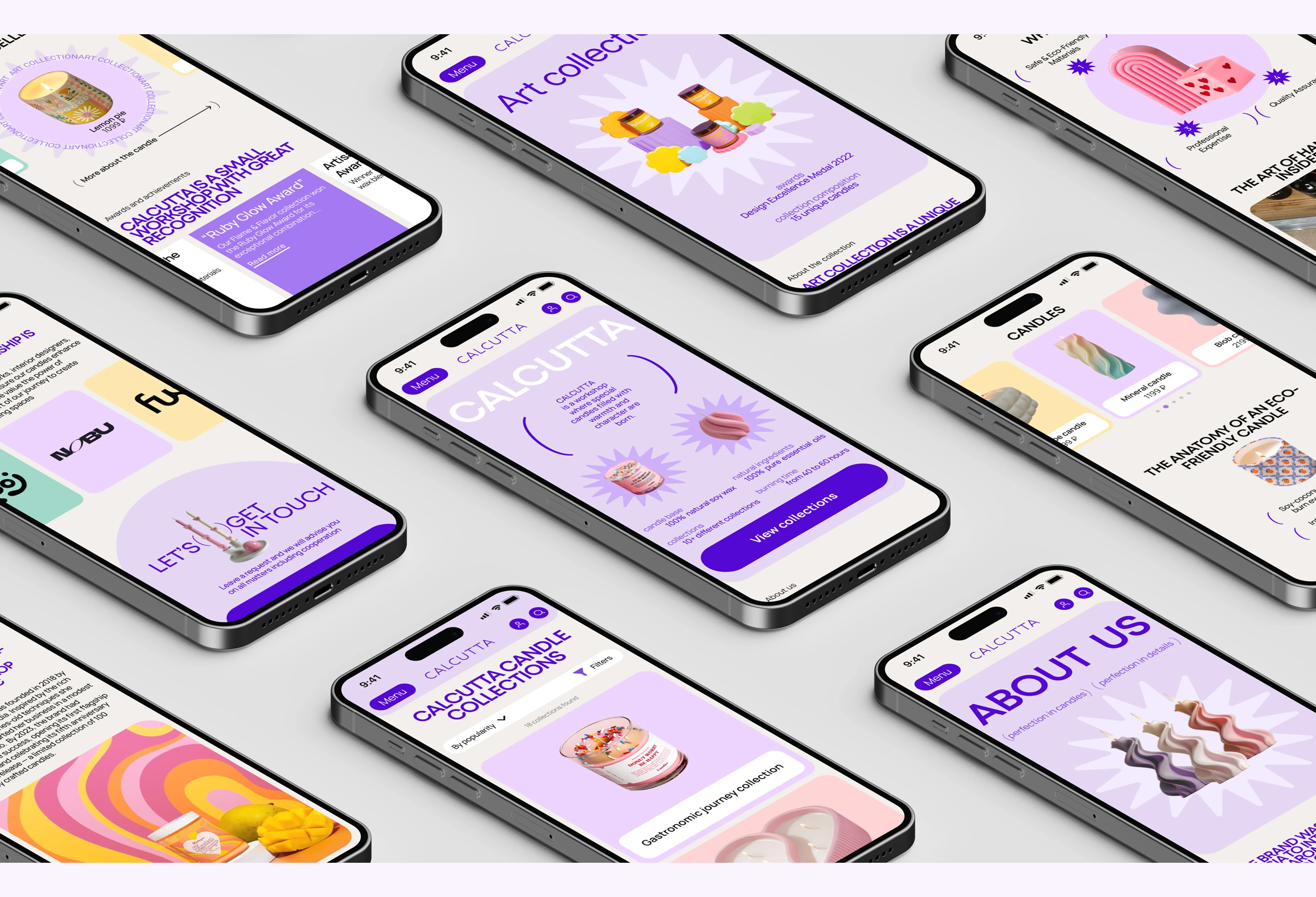 СALCUTTA | Candle workshop website — Изображение №10 — Интерфейсы на Dprofile