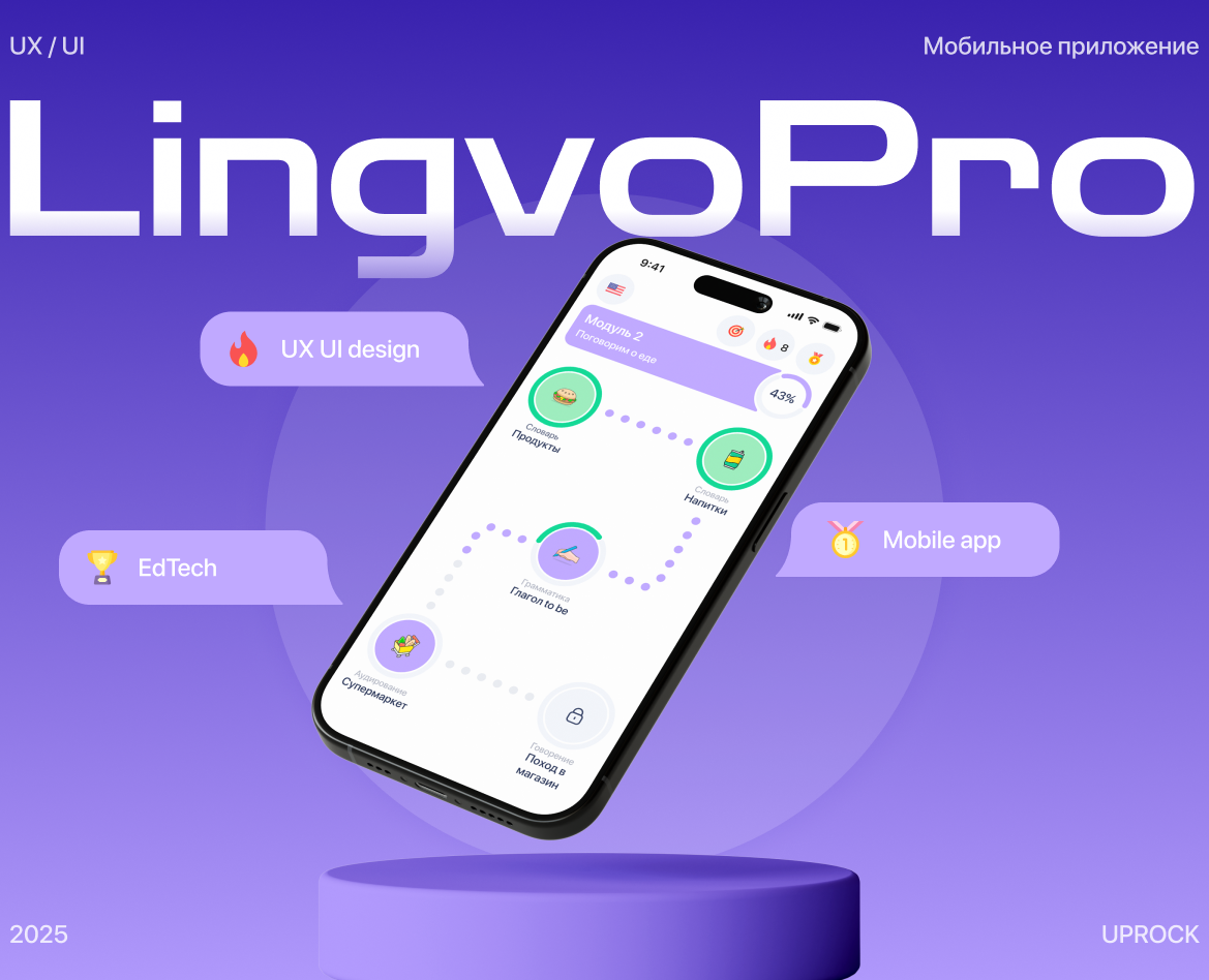 LingvoPro | Language Learning App — Интерфейсы на Dprofile