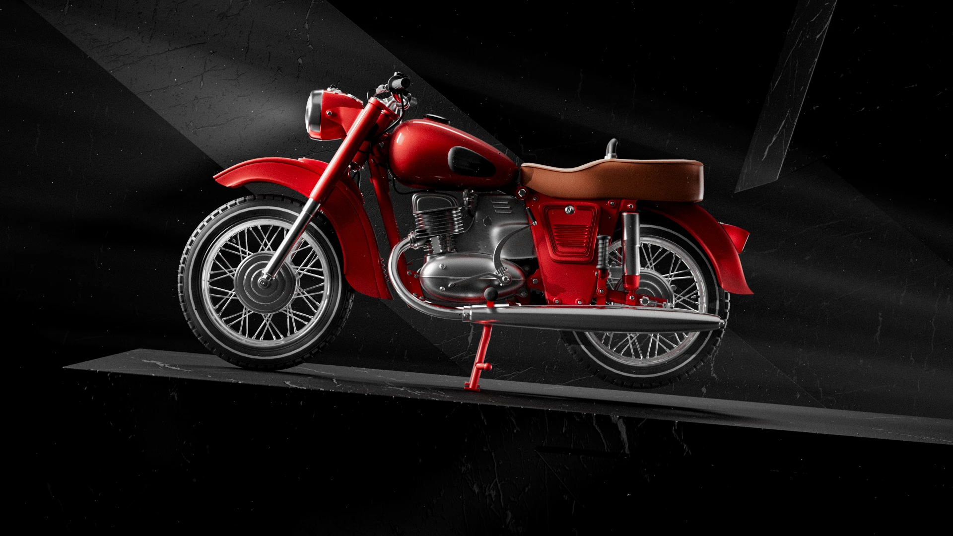 IZH Planeta 2 — Premium Motorcycle Concept — Изображение №10 — 3D, Анимация на Dprofile