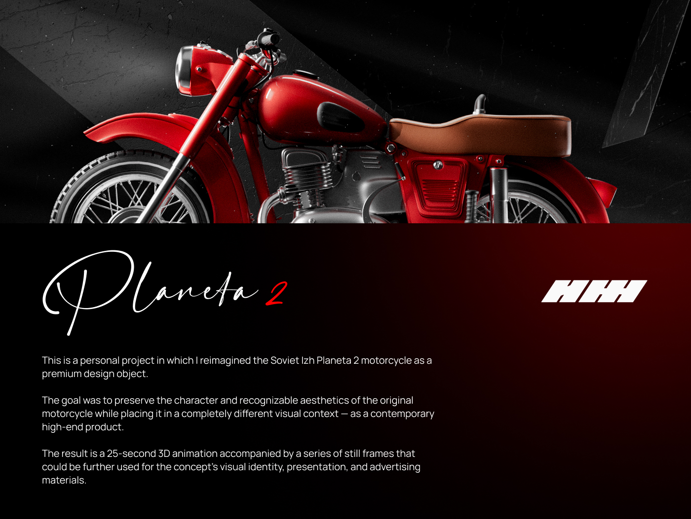IZH Planeta 2 — Premium Motorcycle Concept — Изображение №1 — 3D, Анимация на Dprofile
