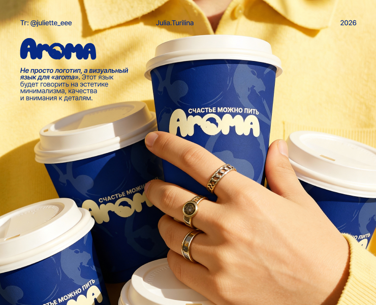 Логотип и фирменный стиль для кофейни. Айдентика. — Брендинг на Dprofile