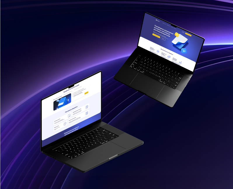 Лендинг платформы для управления интернет-рекламой на Dprofile