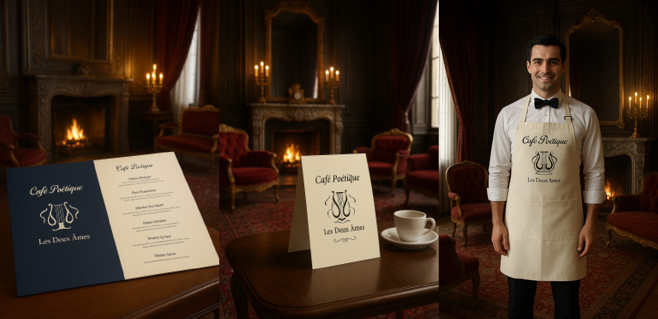 Литературное кафе«Les Deux Âmes» — Изображение №5 — Брендинг на Dprofile