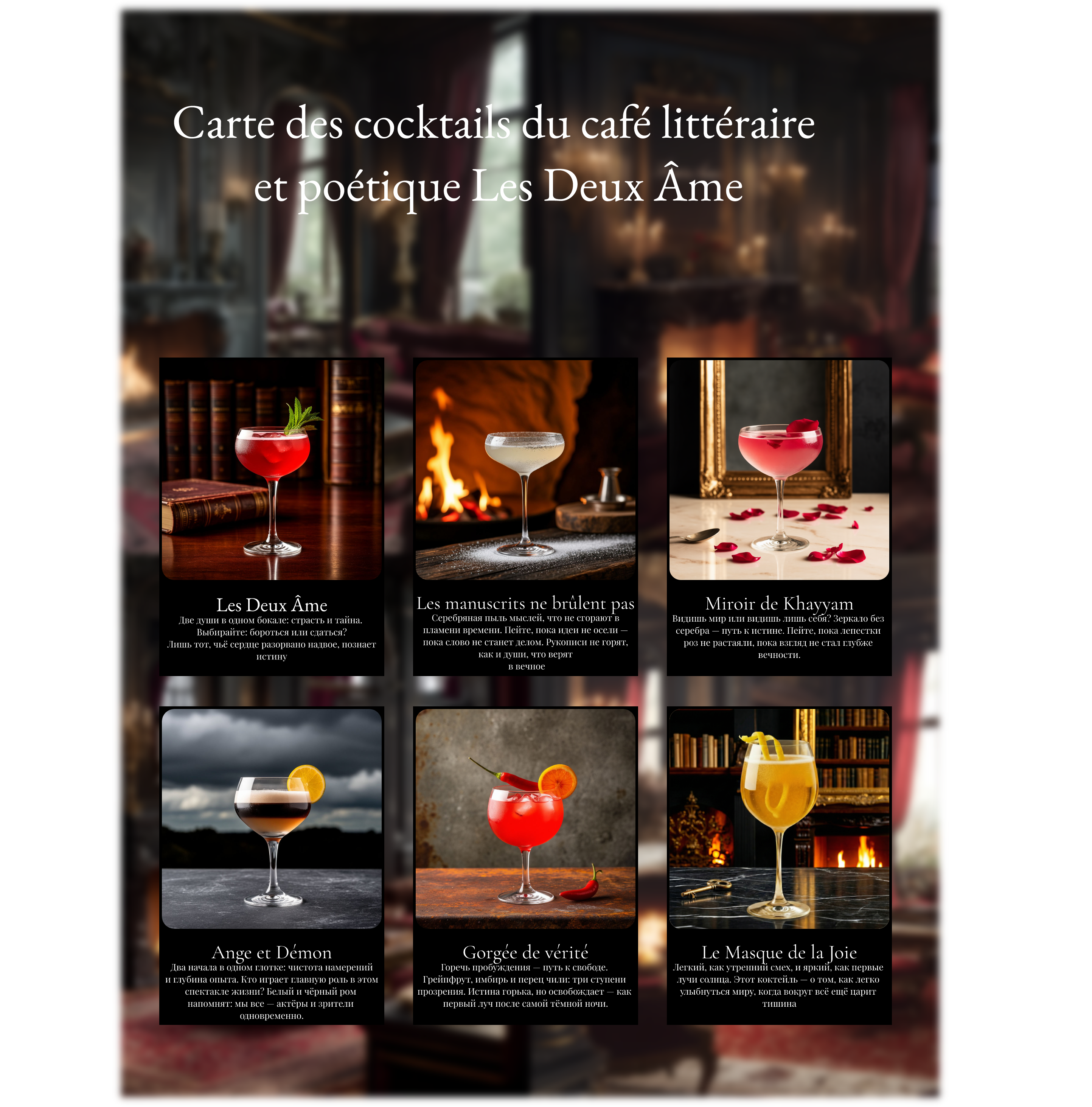Литературное кафе«Les Deux Âmes» — Изображение №8 — Брендинг на Dprofile