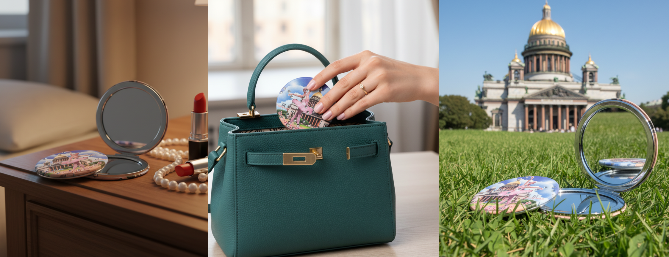 Сувенирное зеркальце Санкт-Петербург — Изображение №4 — Брендинг, Графика на Dprofile