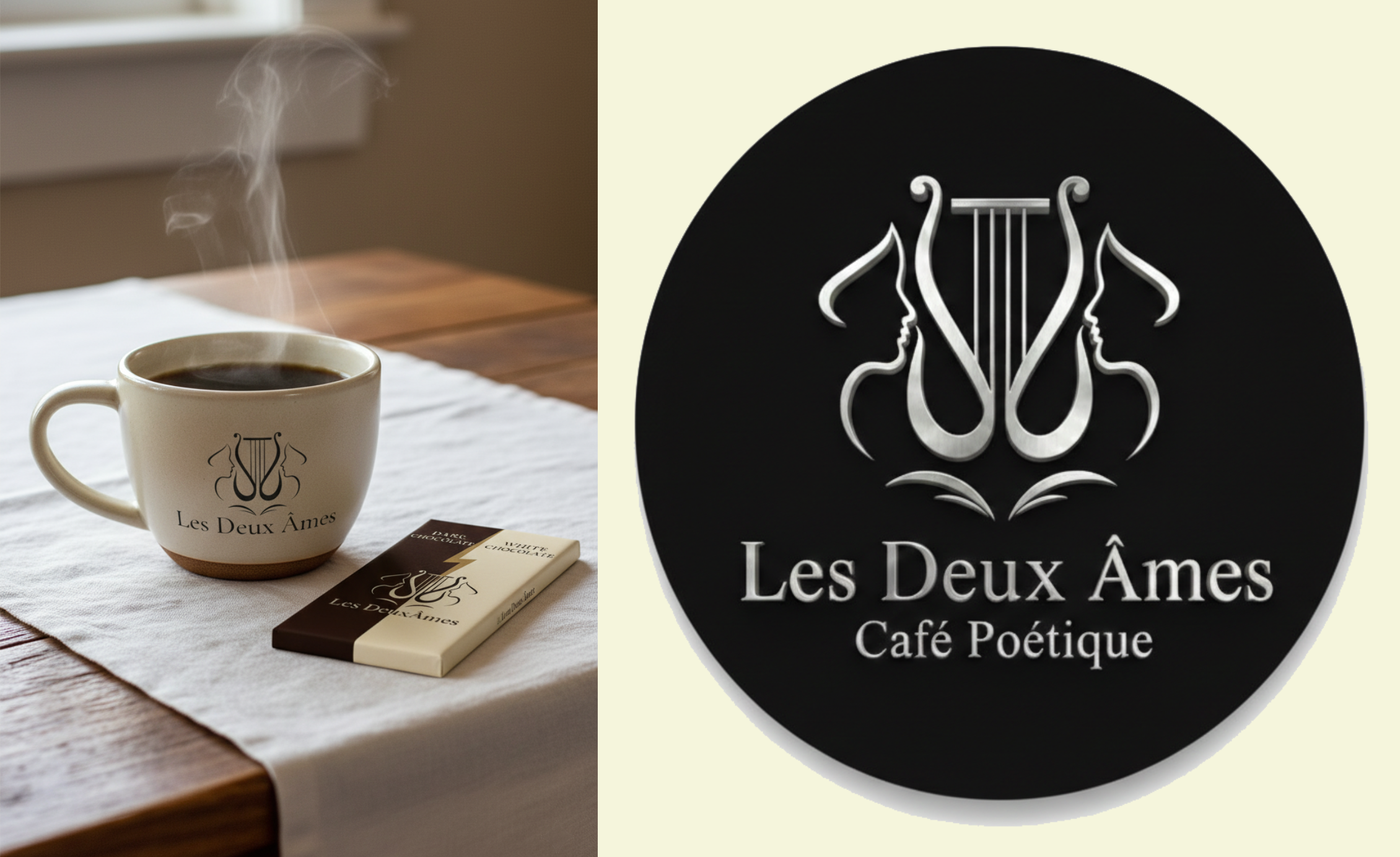 Литературное кафе«Les Deux Âmes» — Изображение №3 — Брендинг на Dprofile