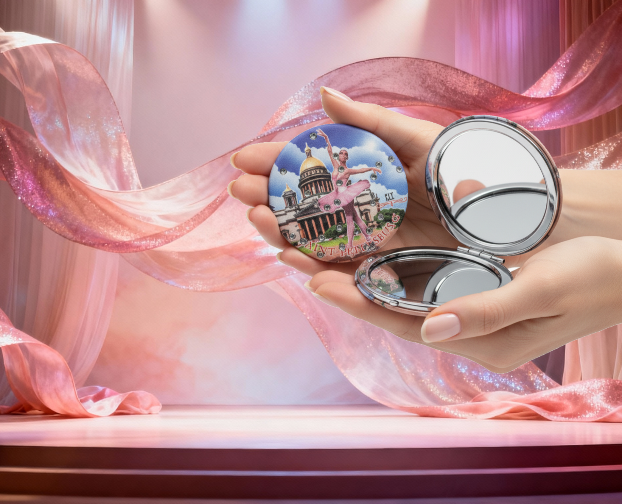 Сувенирное зеркальце Санкт-Петербург на Dprofile