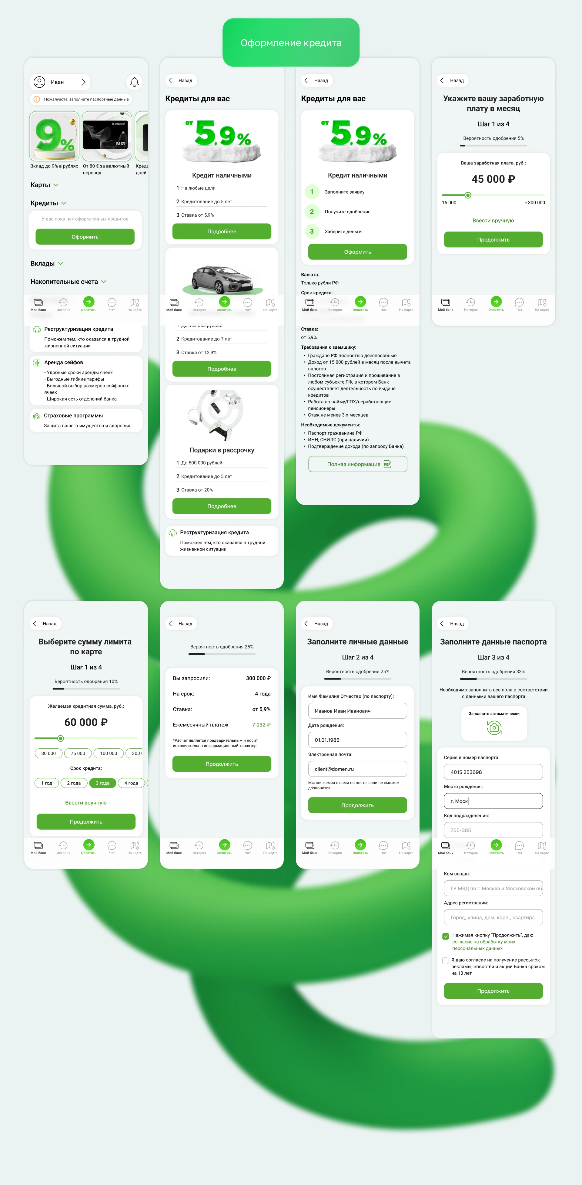 ОТП банк: Путь для "не клиентов". Редизайн кейса 2023г. — Изображение №11 — Интерфейсы на Dprofile