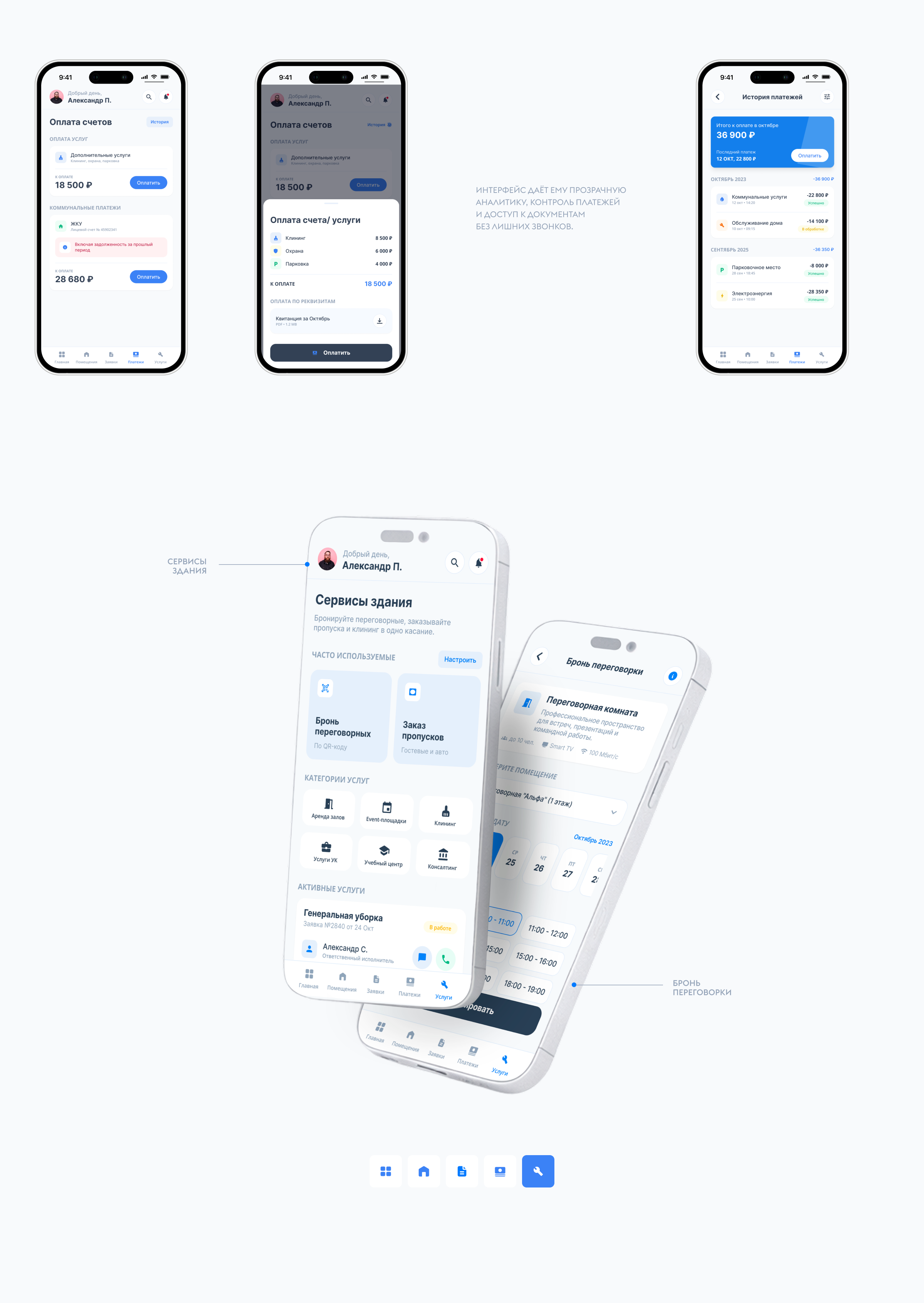 УКН— цифровая платформа для управления коммерческой недвижимостью — Изображение №7 — Интерфейсы на Dprofile