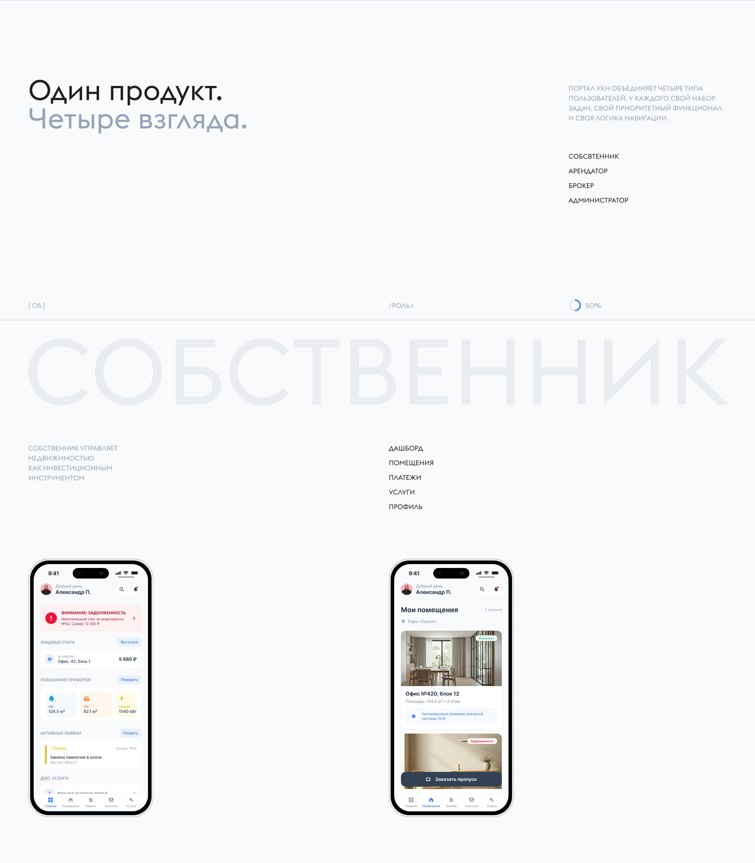 УКН— цифровая платформа для управления коммерческой недвижимостью — Изображение №6 — Интерфейсы на Dprofile