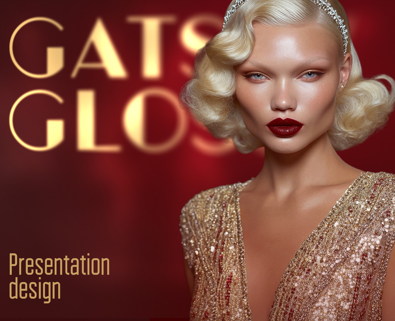 Gatsby Gloss — презентация мероприятия в стиле Art Deco — Графика, Маркетинг на Dprofile