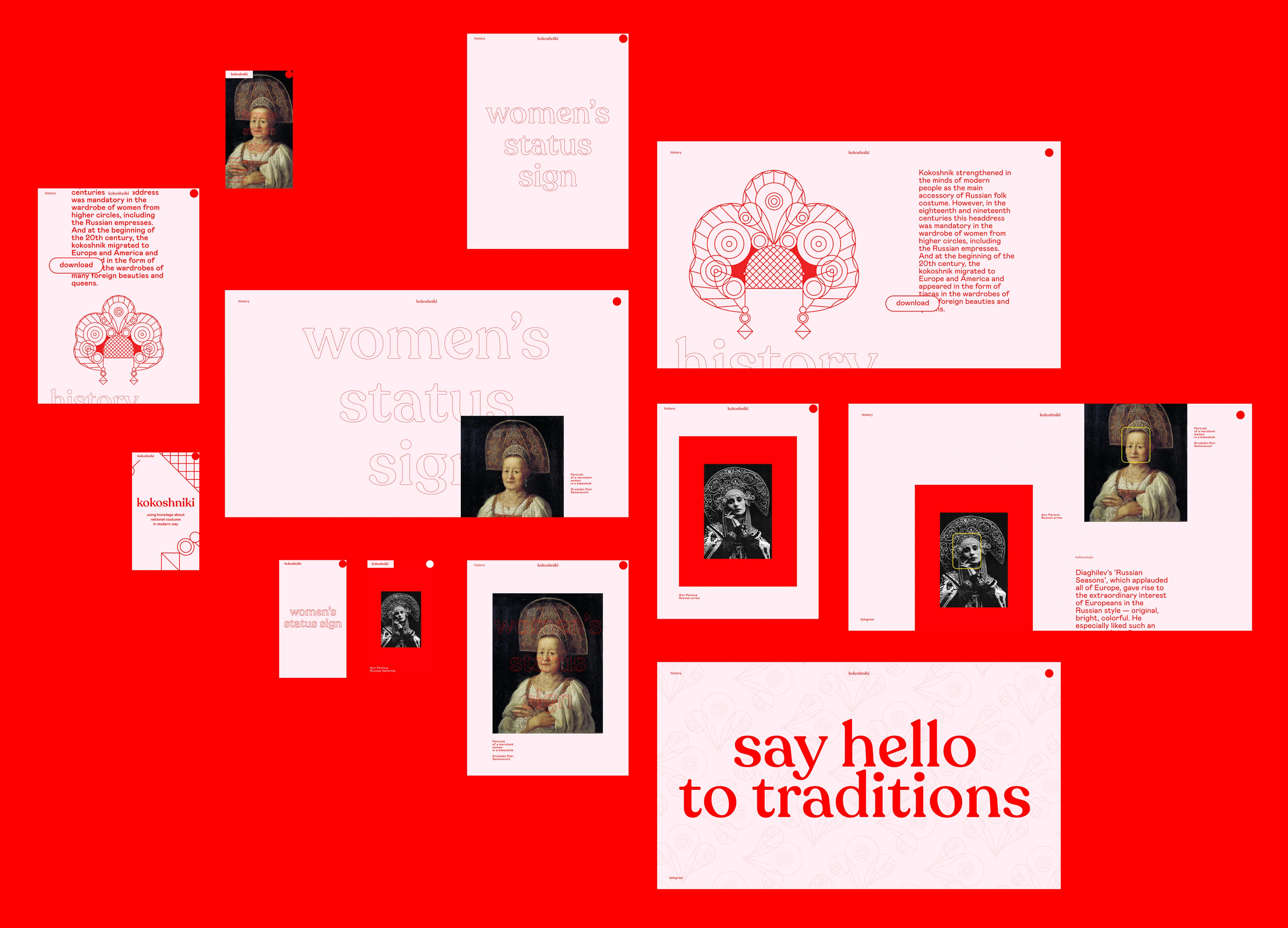 Kokoshniki — Изображение №3 — Интерфейсы, Брендинг на Dprofile