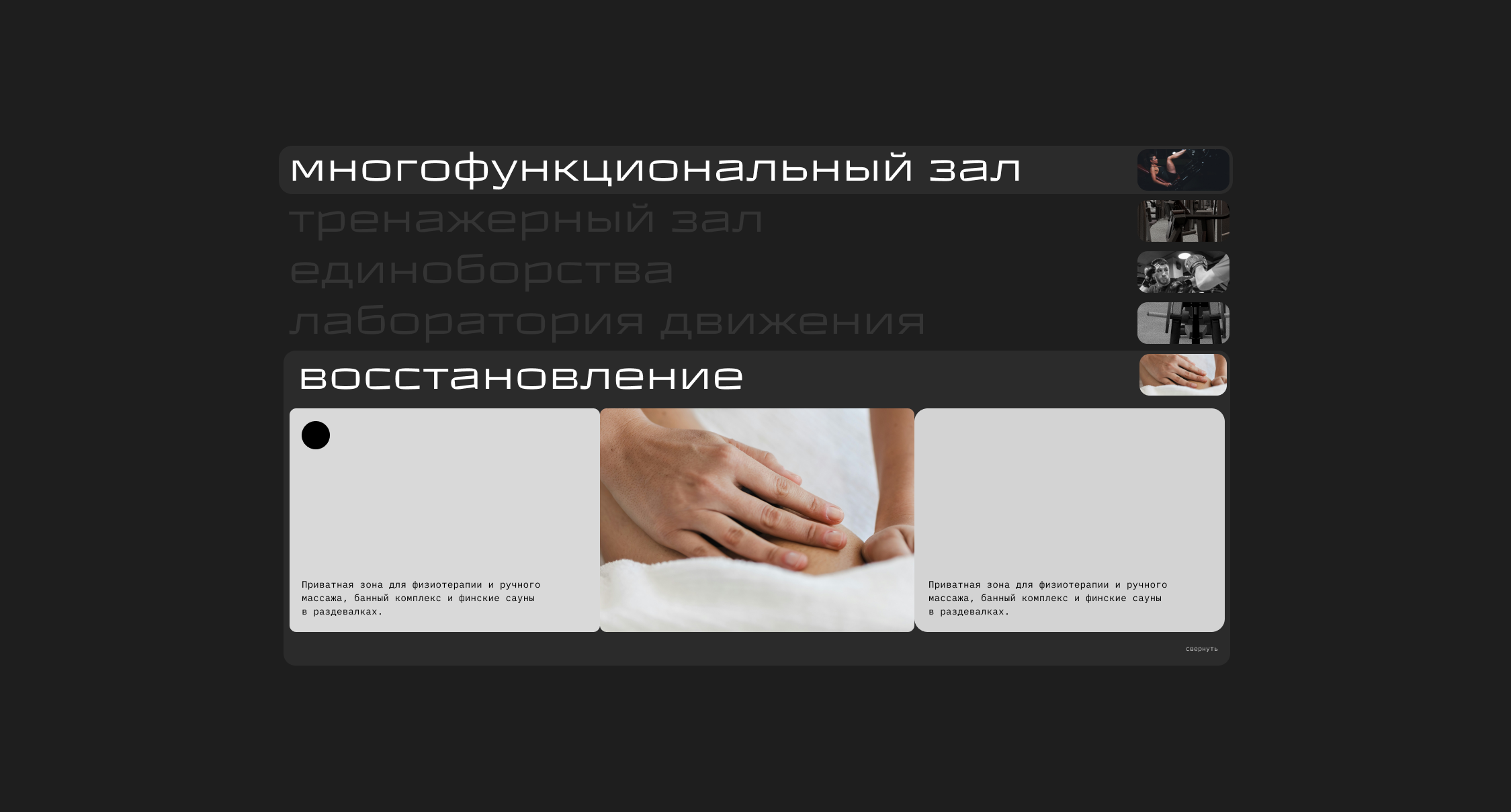 RCC GYM — Изображение №3 — Интерфейсы на Dprofile