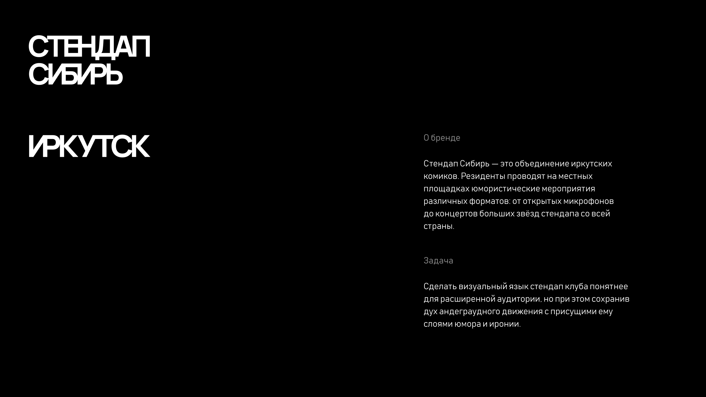 Стендап Сибирь — Изображение №2 — Брендинг на Dprofile