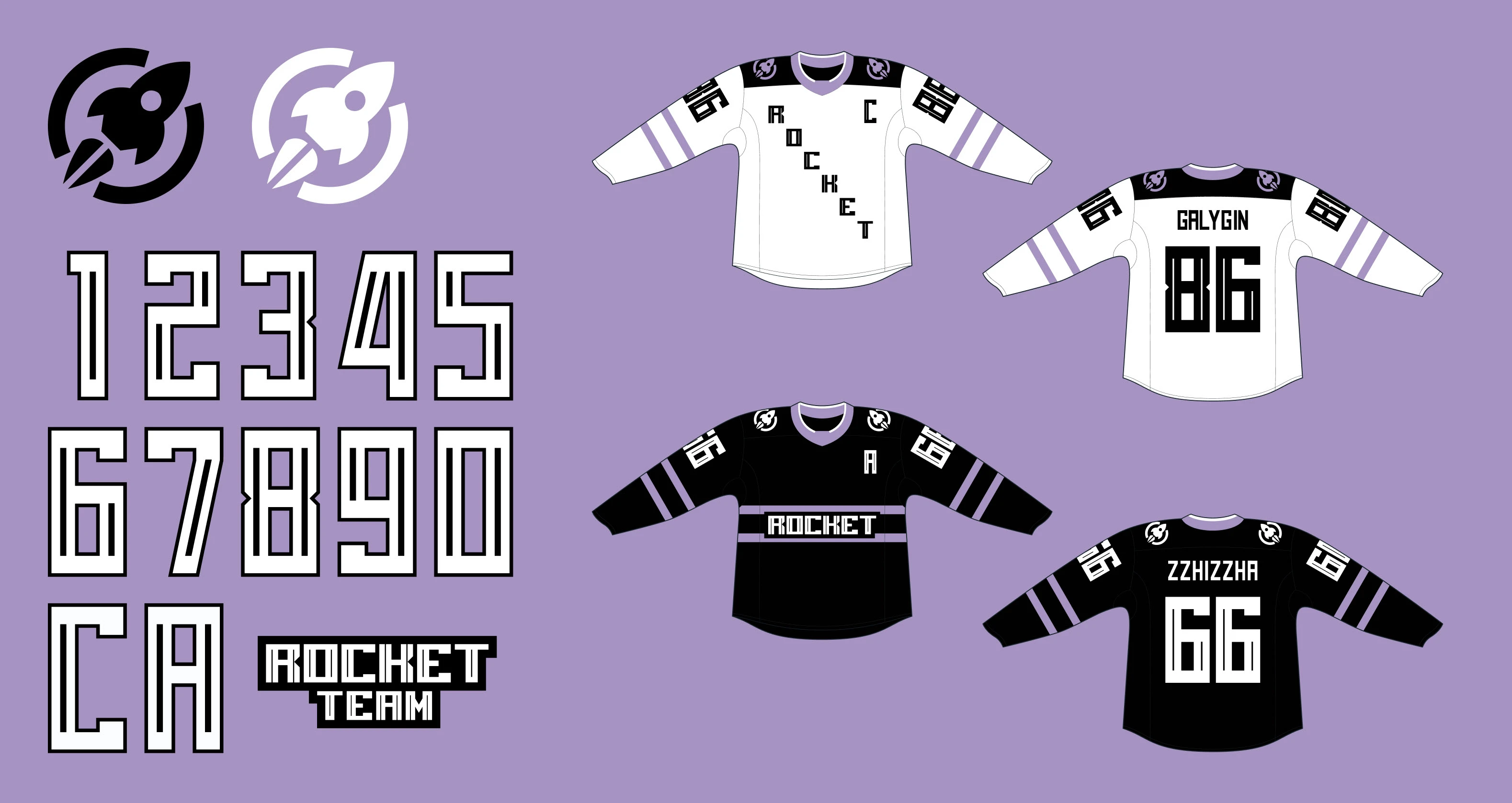 Дизайн формы для ХК "Rocket Team" для Winline Media League 2 — Изображение №20 — Брендинг, Промдизайн на Dprofile