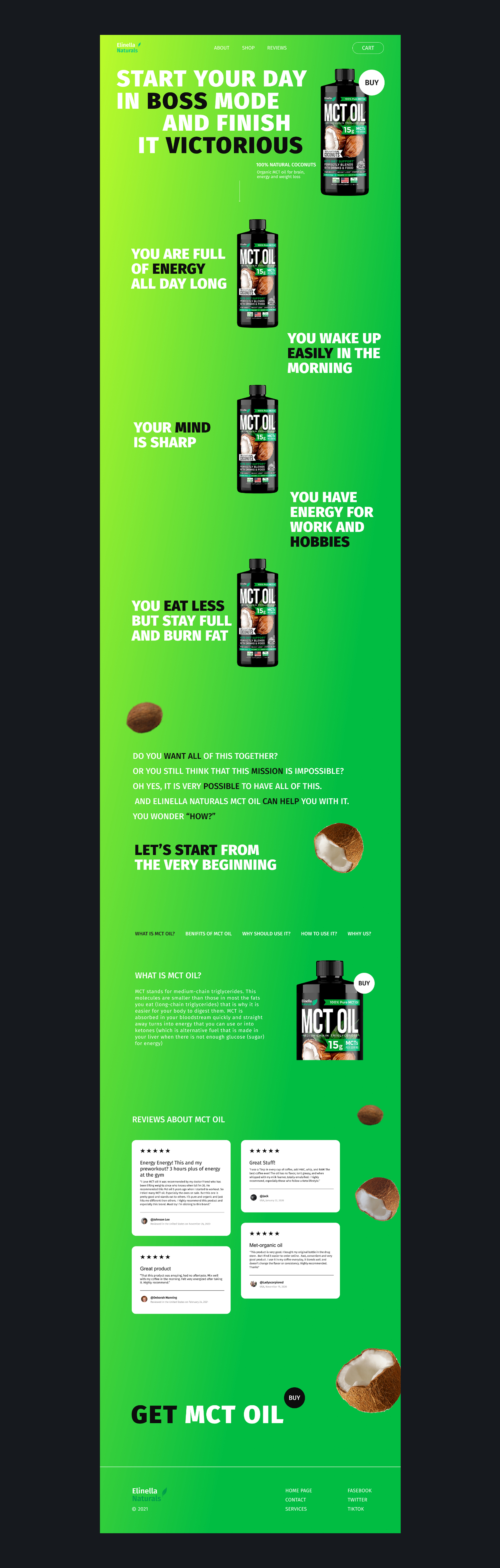 MCT OIL | Промо-лендинг продукта — Изображение №6 — Интерфейсы на Dprofile