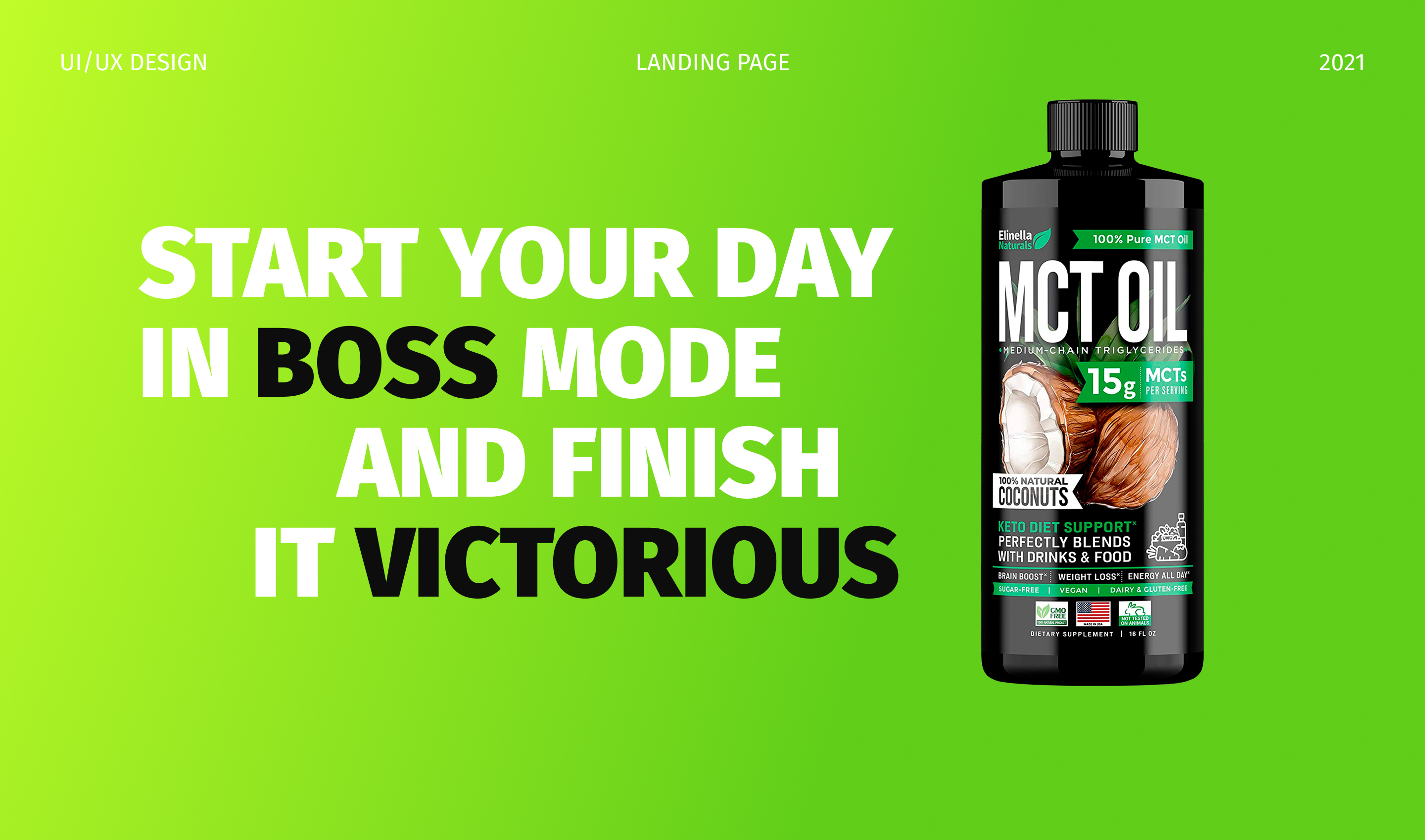 MCT OIL | Промо-лендинг продукта — Изображение №1 — Интерфейсы на Dprofile