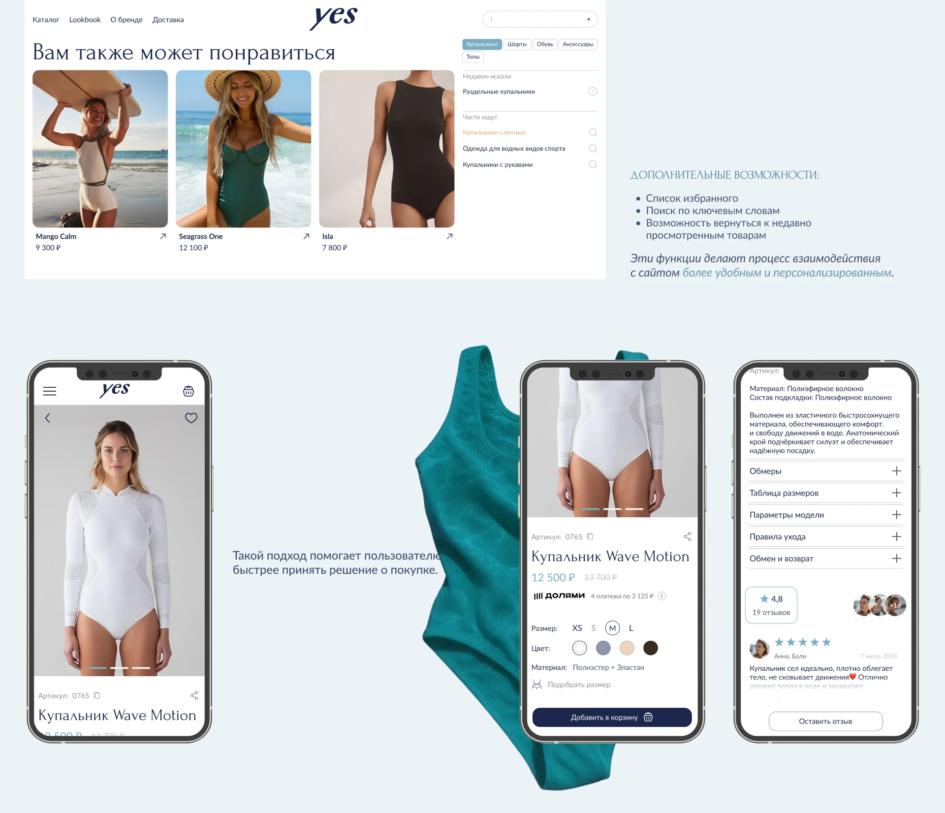YES — Fashion E-Commerce Website & UI Kit Design — Изображение №20 — Интерфейсы, Брендинг на Dprofile