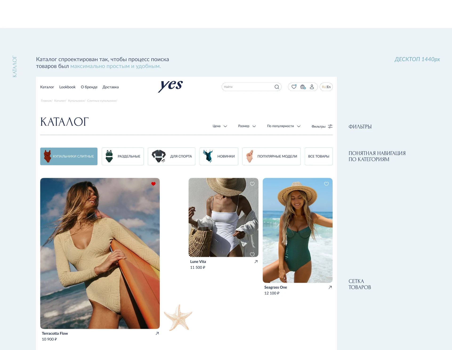 YES — Fashion E-Commerce Website & UI Kit Design — Изображение №14 — Интерфейсы, Брендинг на Dprofile