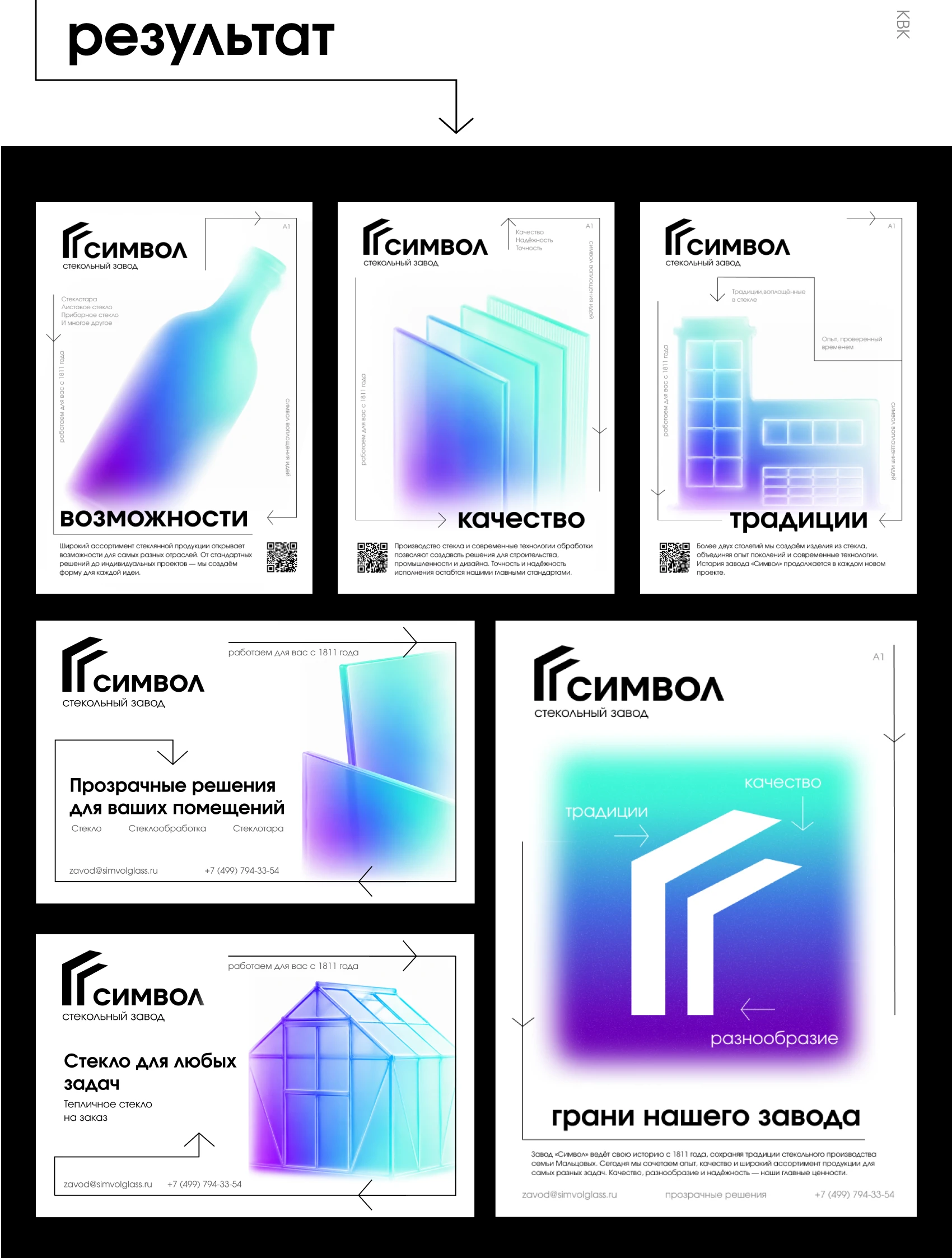Стекольный завод Символ | КВК — Изображение №2 — Брендинг, Промдизайн на Dprofile