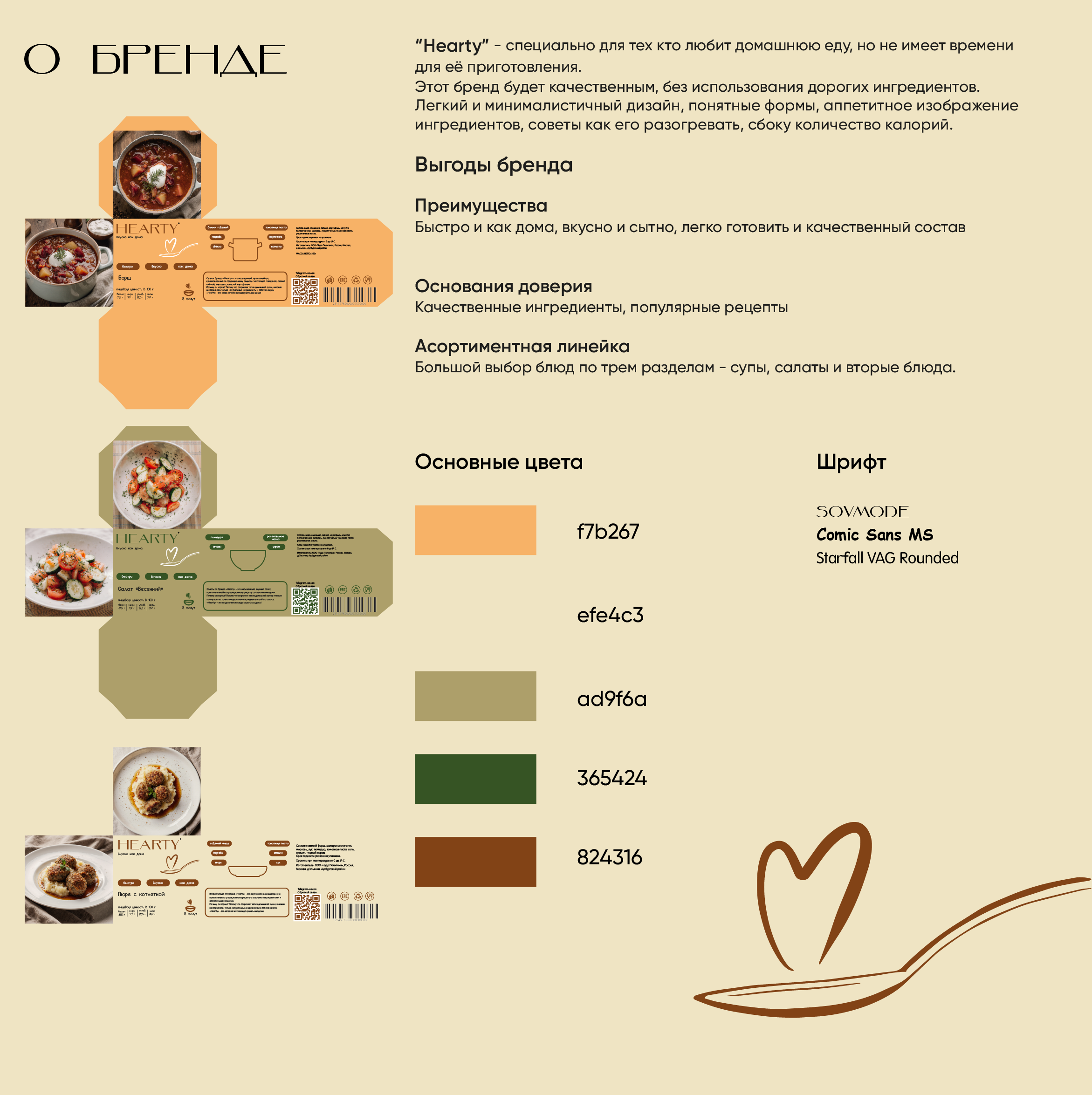 "Hearty". Дисциплина "Упаковка" — Изображение №2 — Интерфейсы, Брендинг на Dprofile