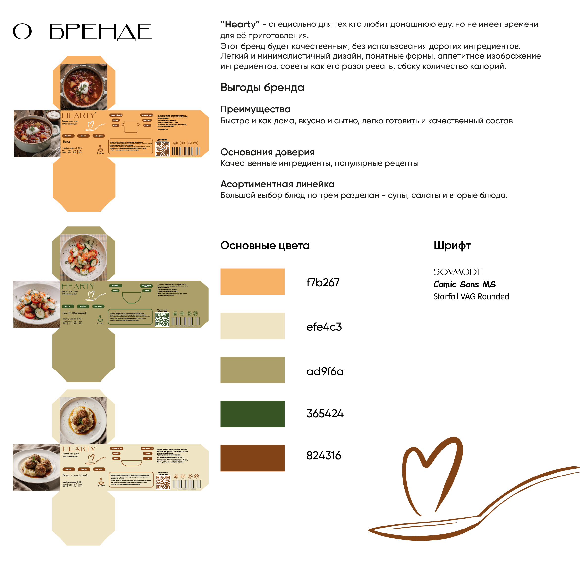 "Hearty". Дисциплина "Упаковка" — Изображение №2 — Интерфейсы, Брендинг на Dprofile