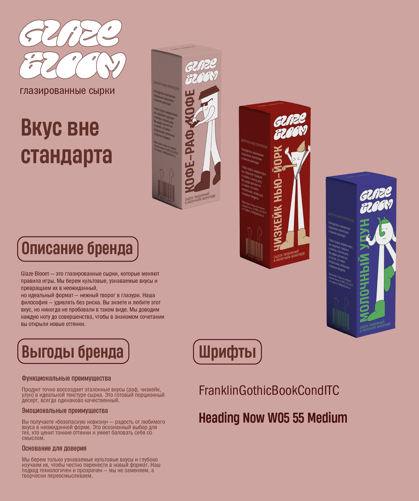 Glaze Bloom| глазированные сырки — Изображение №1 — Брендинг на Dprofile