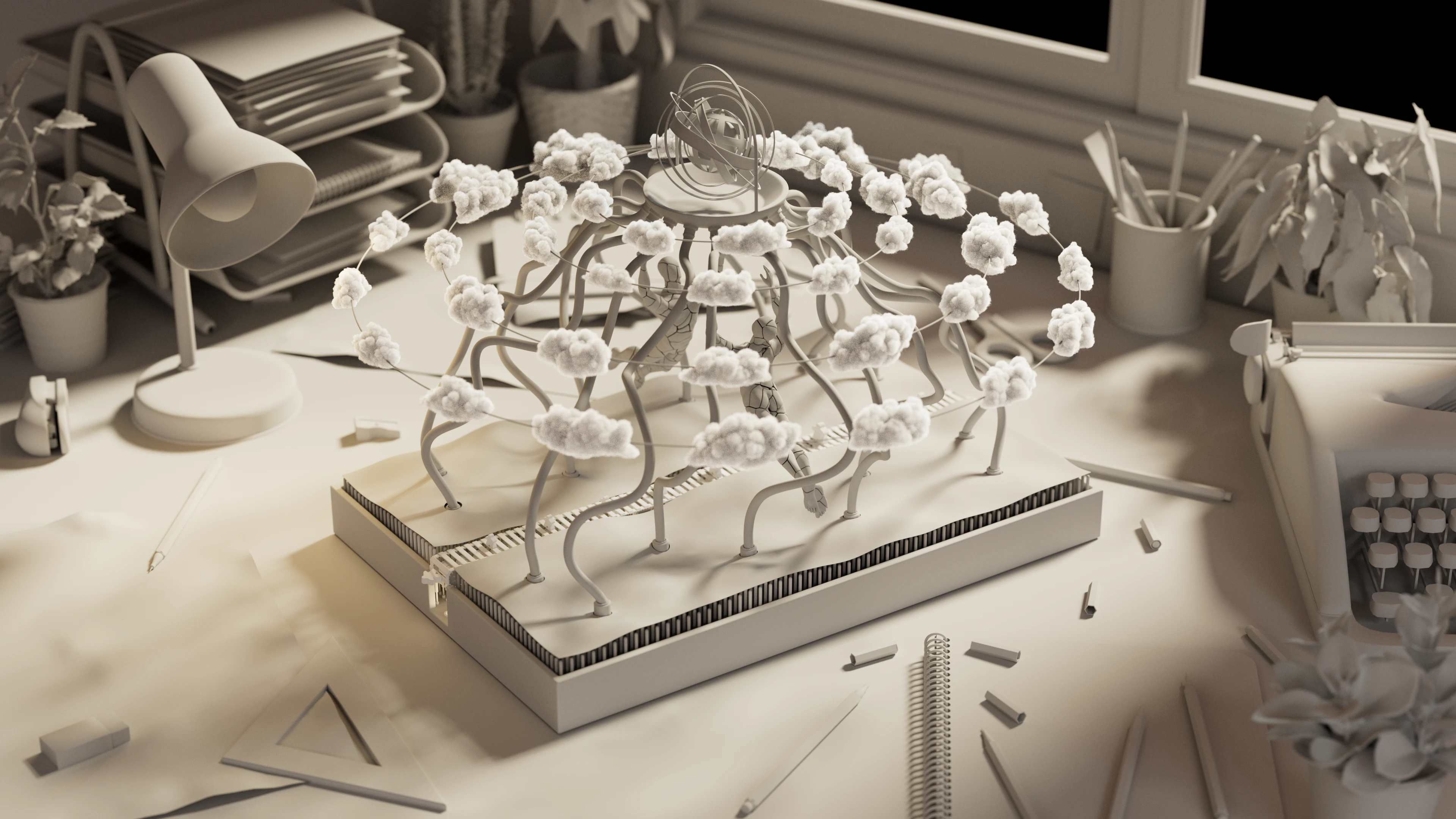 3D Animation | White Snow Sculpture | Motion Design — Изображение №33 — 3D, Анимация на Dprofile