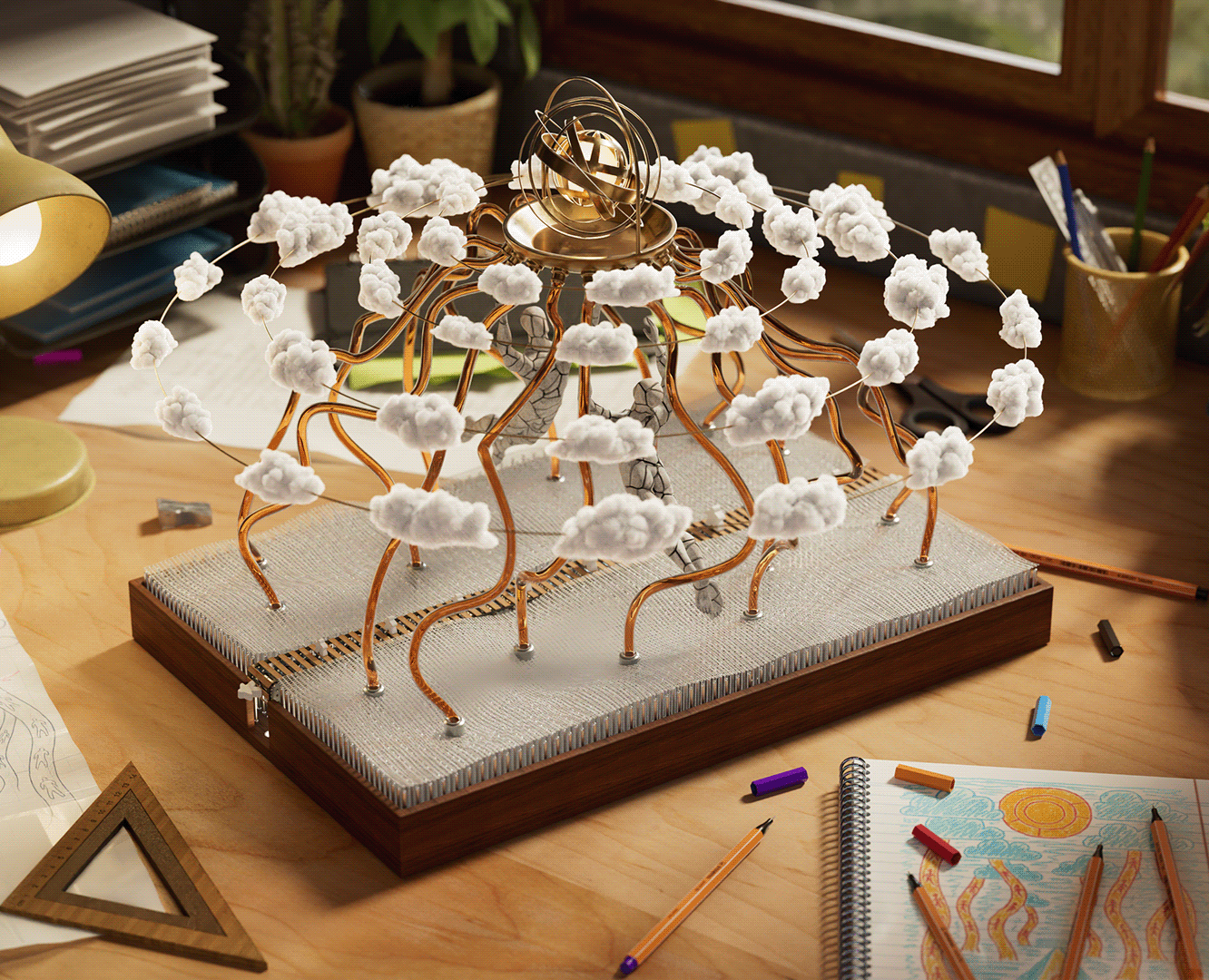 3D Animation | White Snow Sculpture | Motion Design — 3D, Анимация на Dprofile