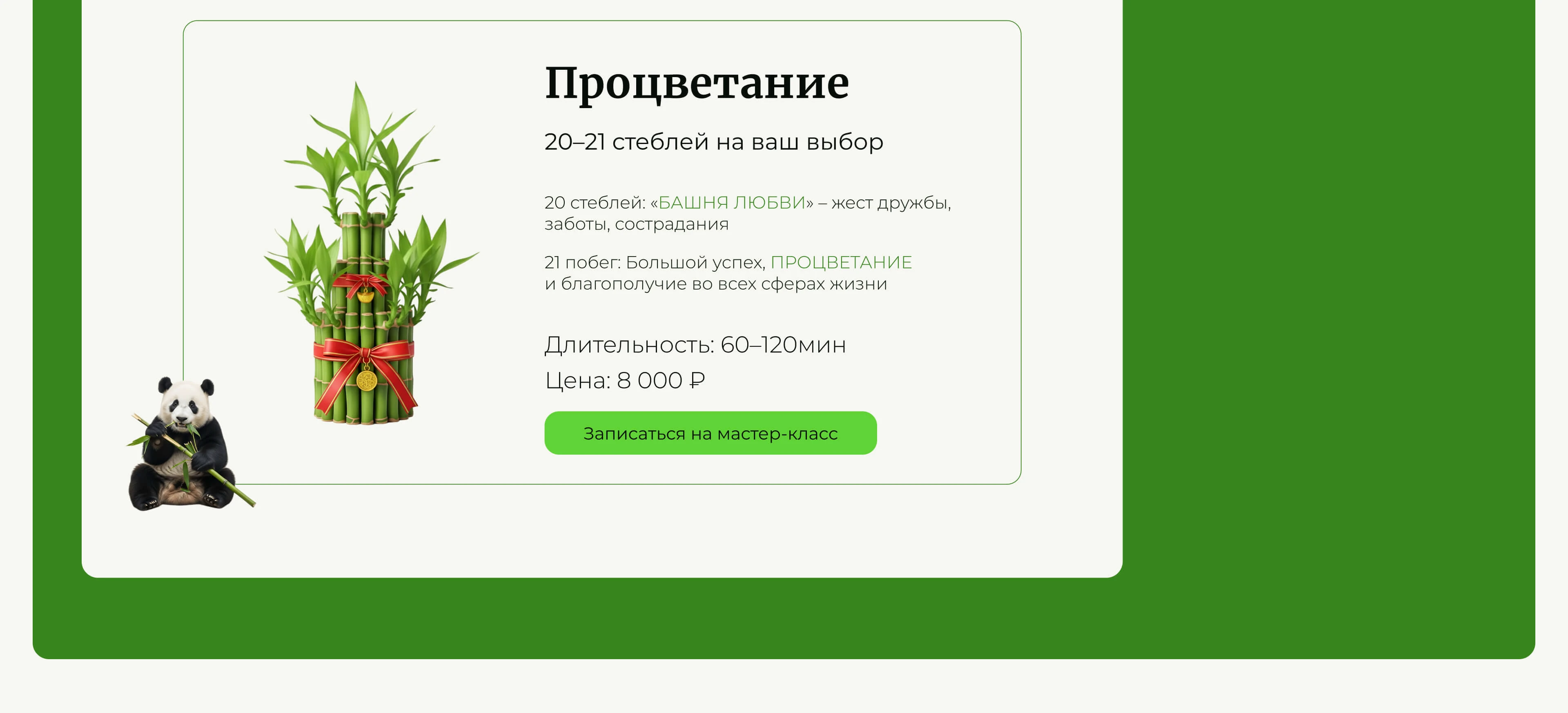 BLISSFUL BAMBOO | Website for a floristry studio — Изображение №7 — Интерфейсы на Dprofile