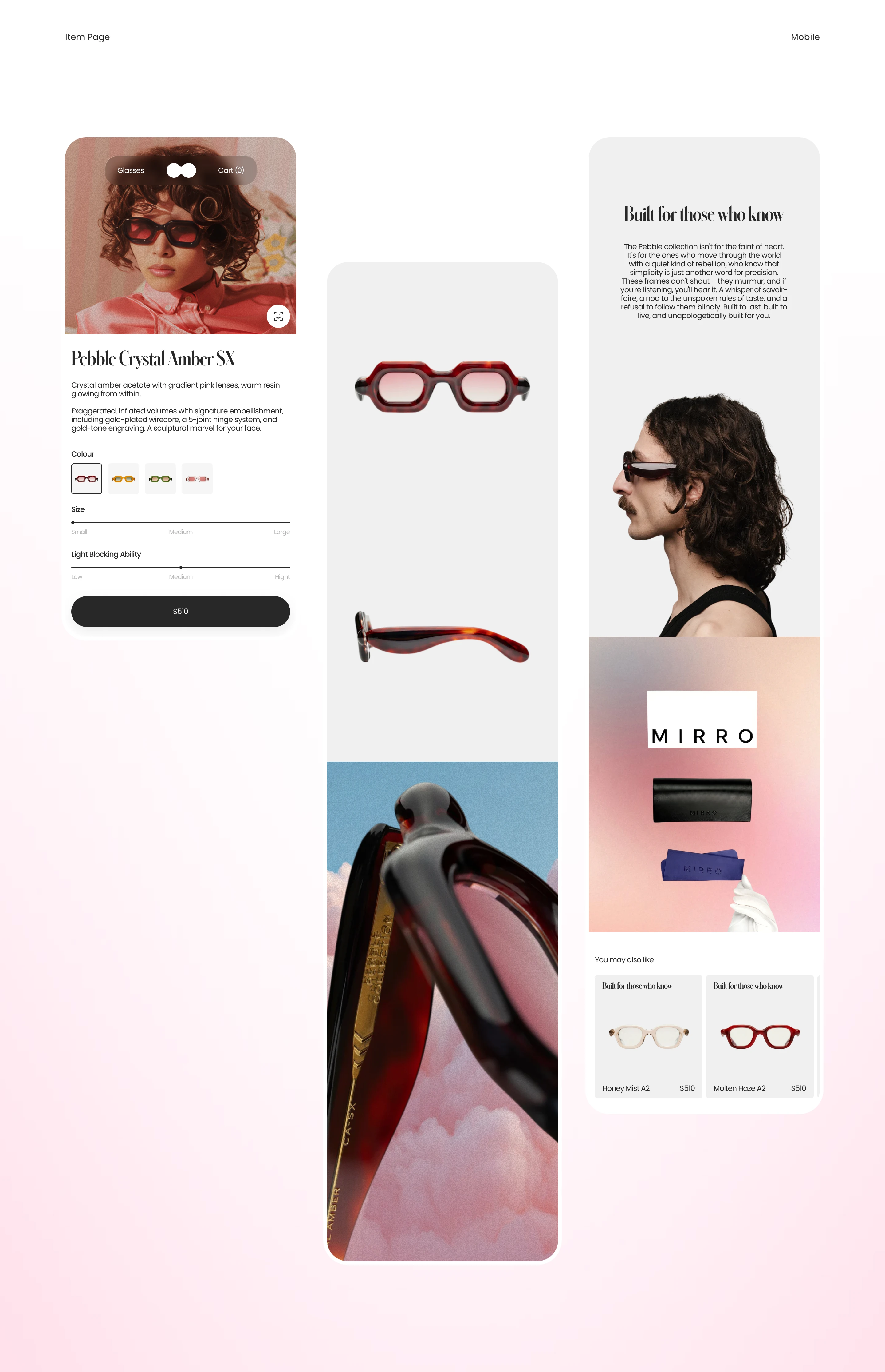 Mirro - Design concept — Изображение №5 — Интерфейсы, Анимация на Dprofile