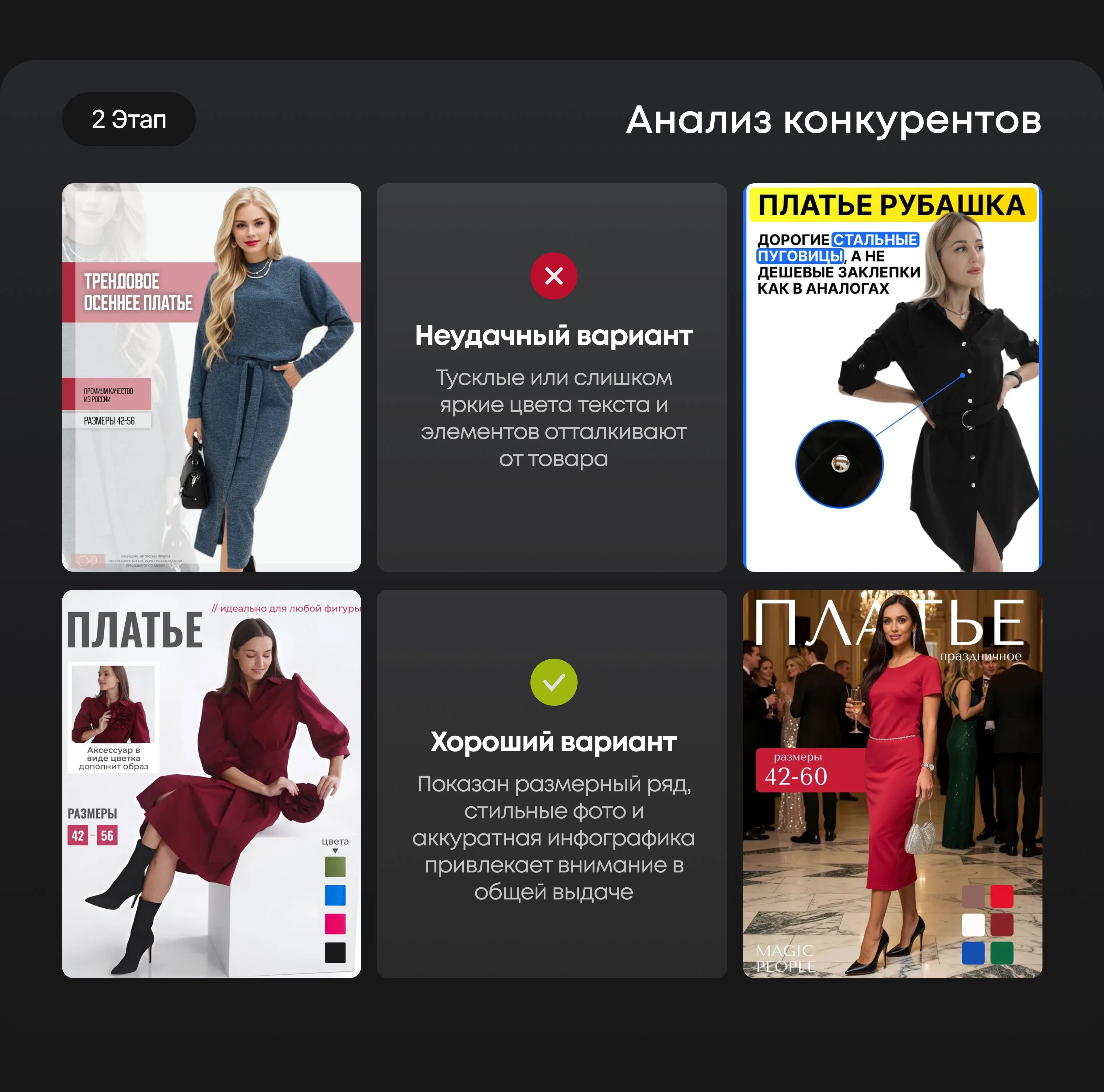 Платье с отрезом | Карточка товара — Изображение №3 — Графика, Маркетинг на Dprofile