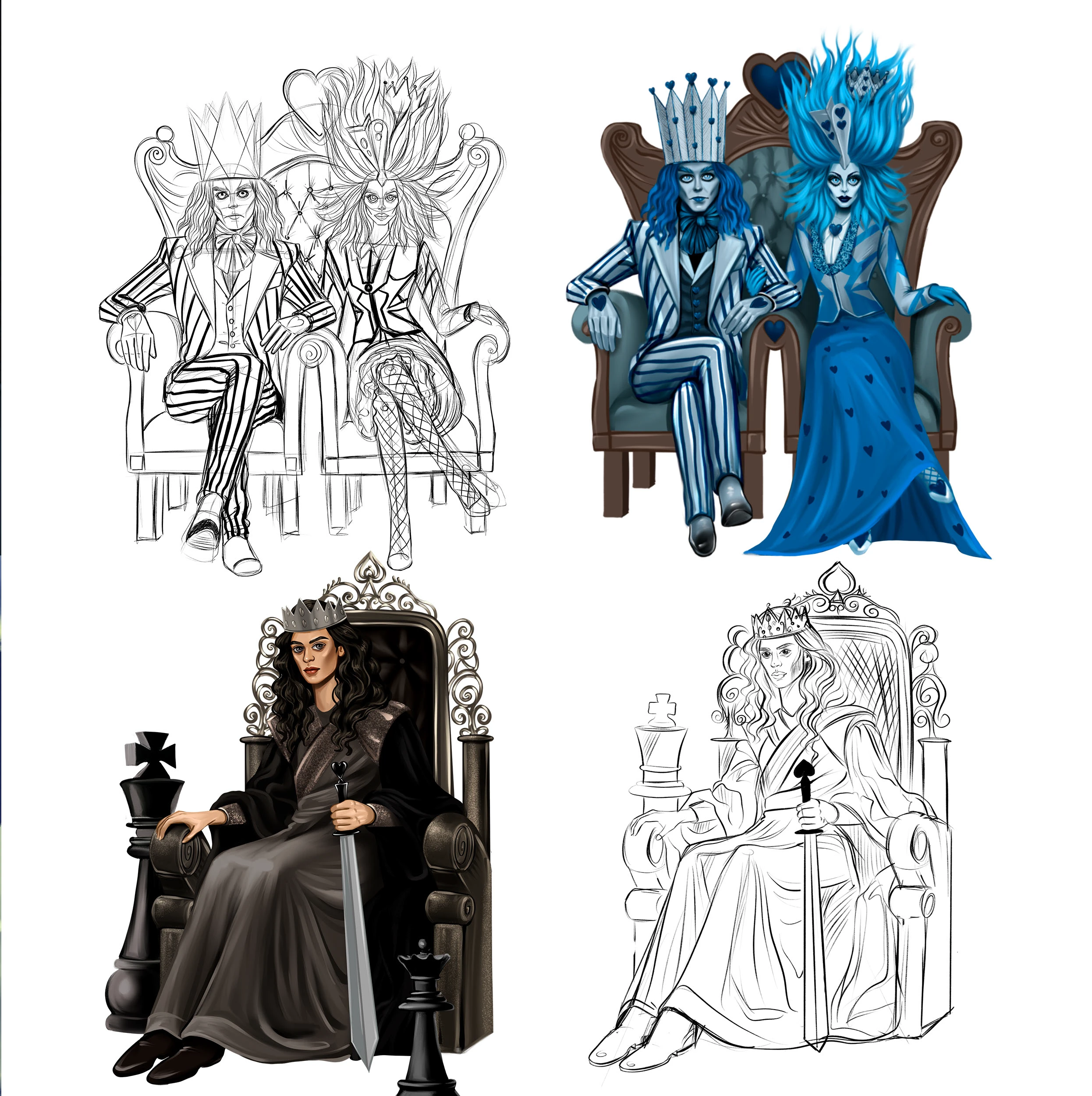 Таро "Приключение Алисы" — Изображение №8 — Иллюстрация на Dprofile