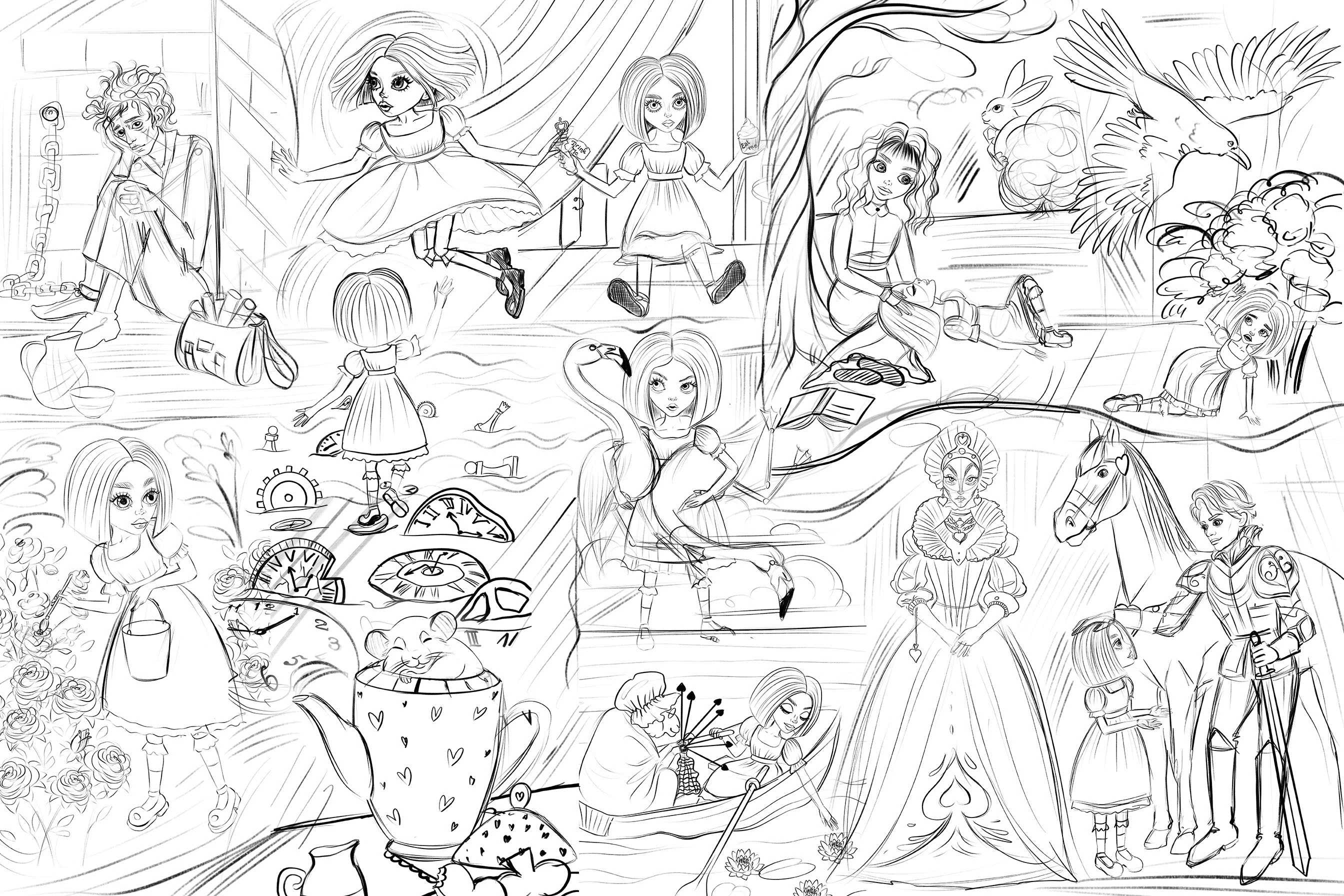 Таро "Приключение Алисы" — Изображение №4 — Иллюстрация на Dprofile